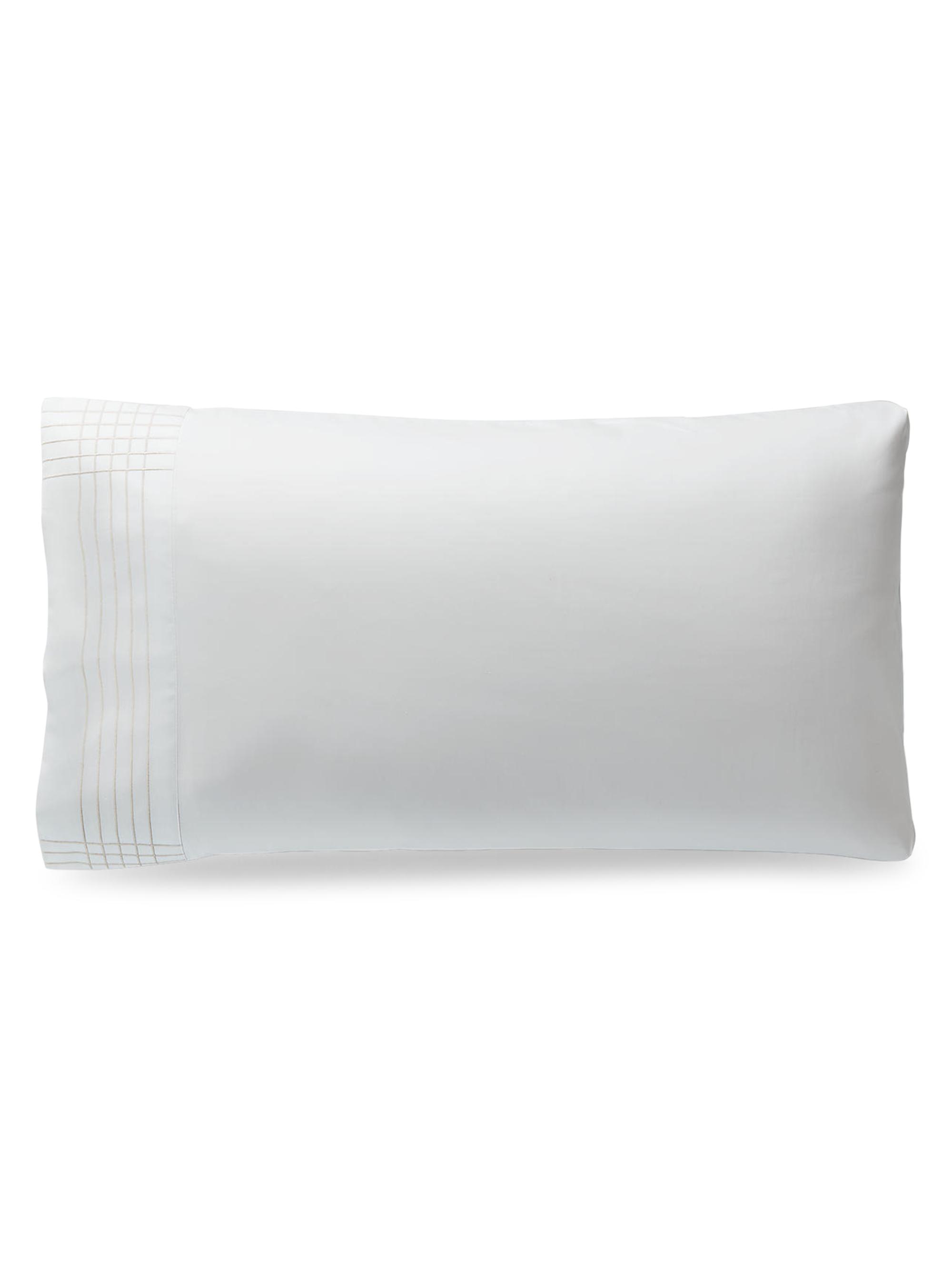 Ralph Lauren Organic Sateen Handkerchief 624 Thread Count Pillowcase - Silver King