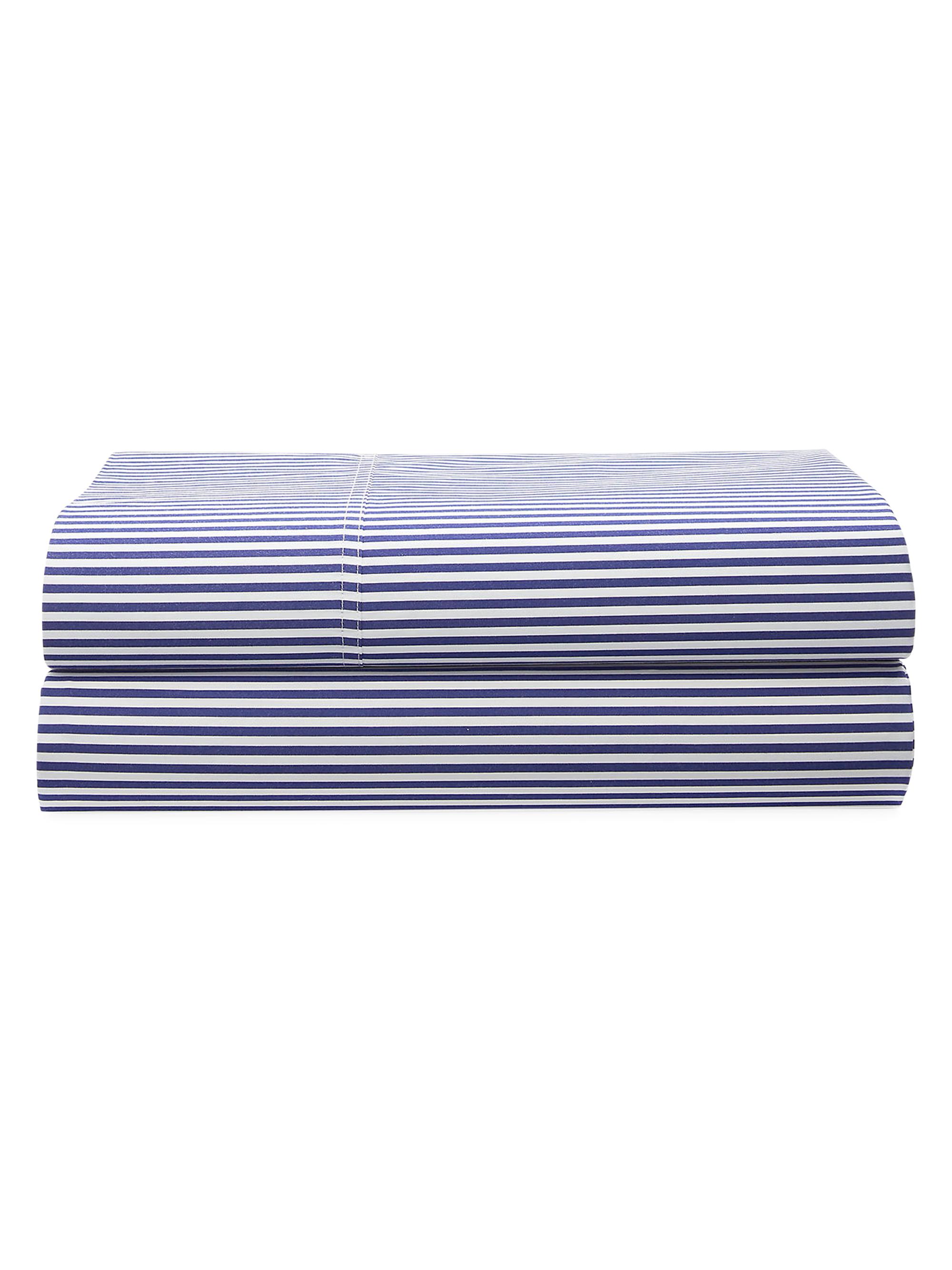 Ralph Lauren Organic Shirting Stripe 400-Thread Count Flat Sheet