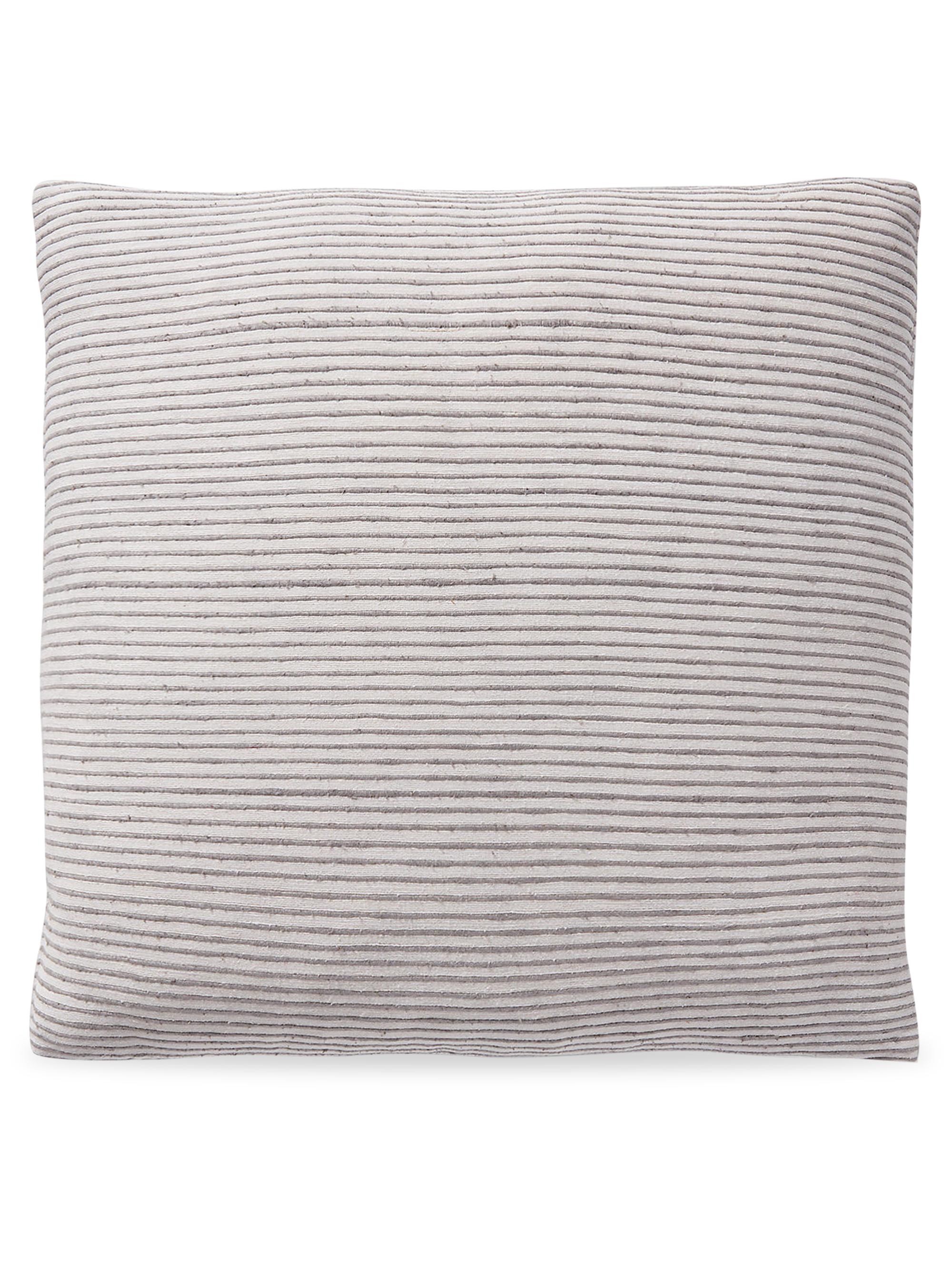 Ralph Lauren Genevieve Bedding Camila Stripe Throw Pillow - White