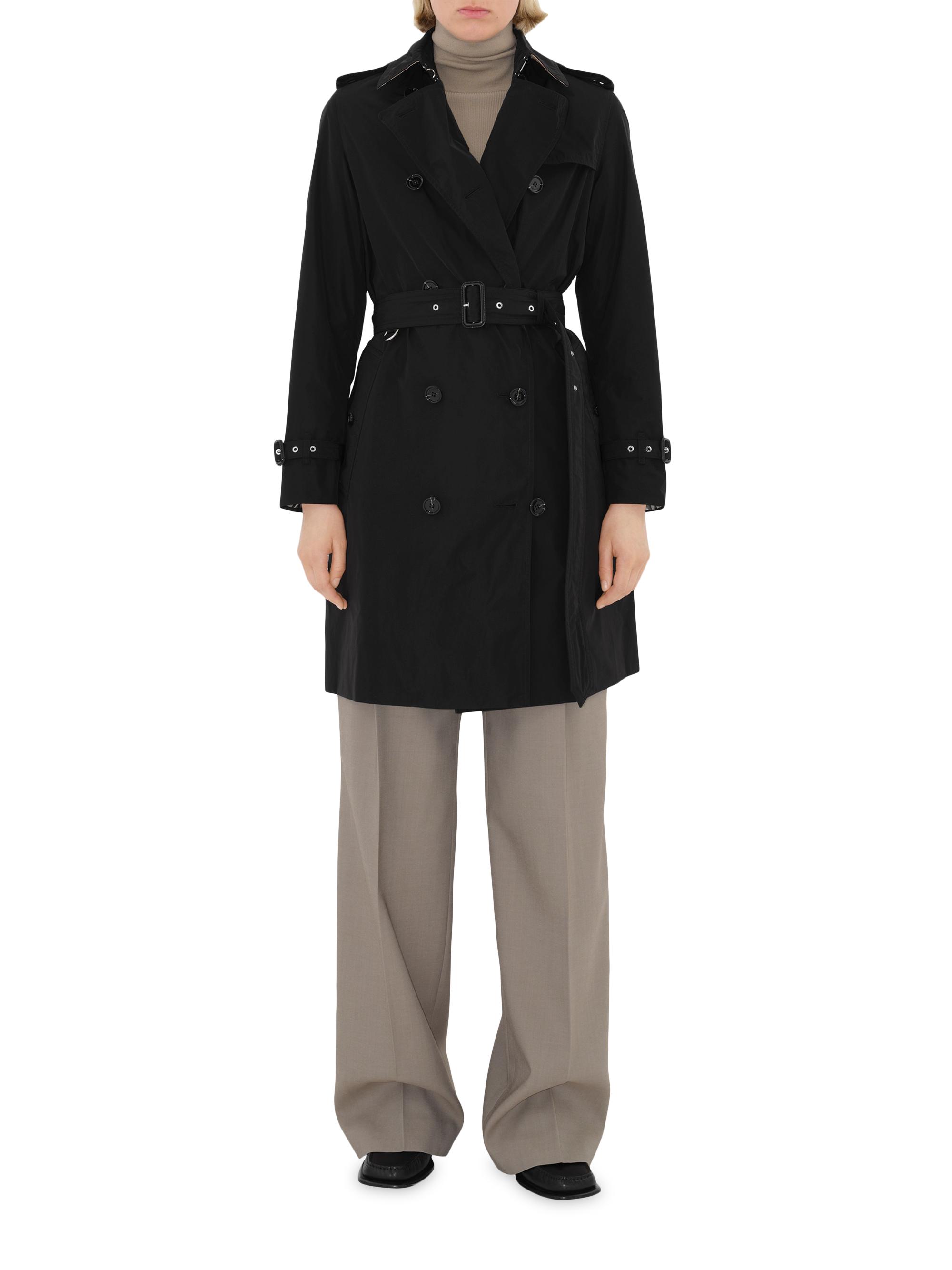 Burberry Kensington Belted Double-Breasted Logo Coat | Saks