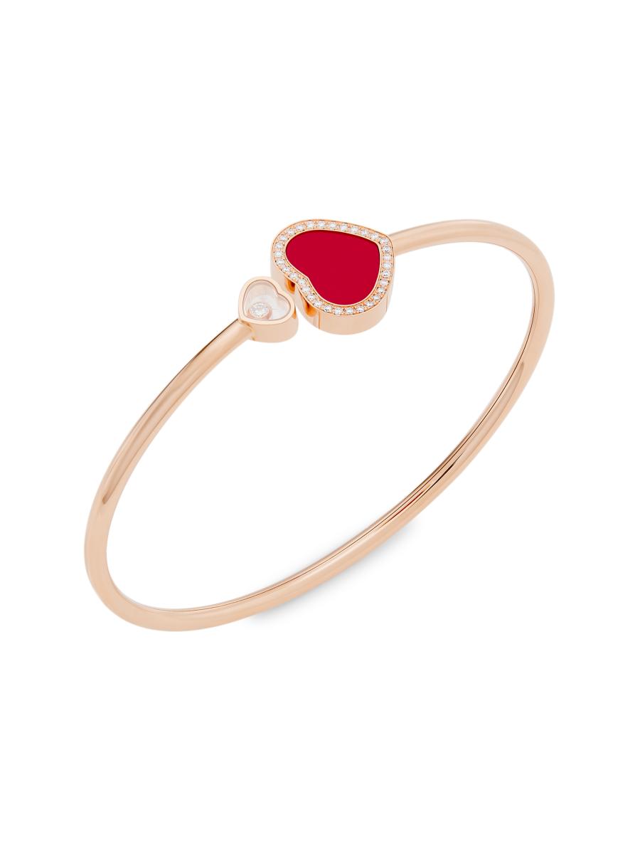 charming Heart bangle Black パメオポーズ CHOPARD, HAPPY HEARTS BANGLE – ATAMIAN WATCHES