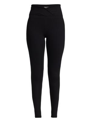 Year of Ours Women's Veronica Rib-Knit Leggings - Black