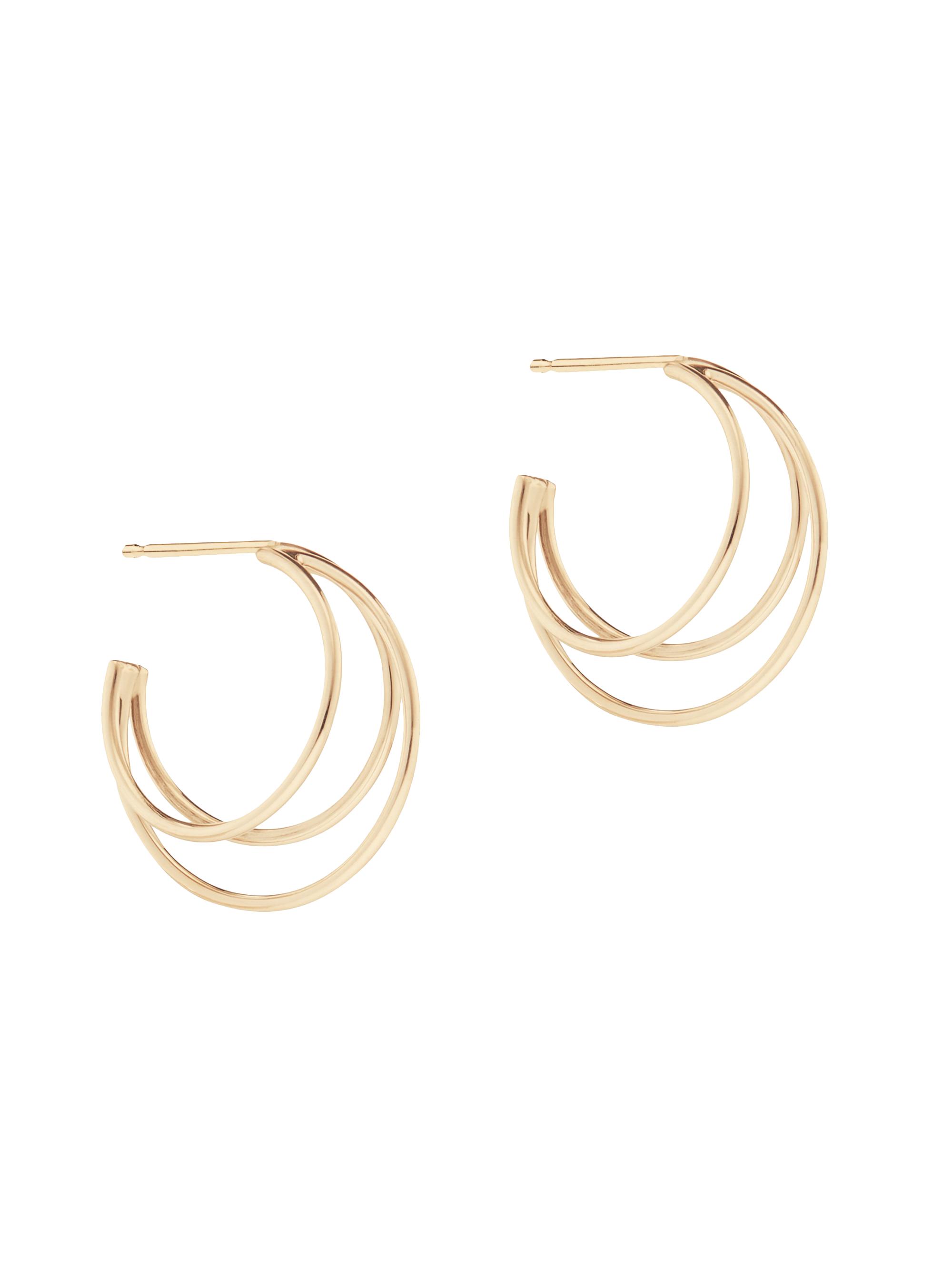 Lana Women's 14K Yellow Gold Triple Wire Hoops - Gold