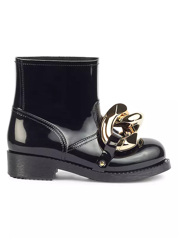 Chain Rubber Ankle Boots