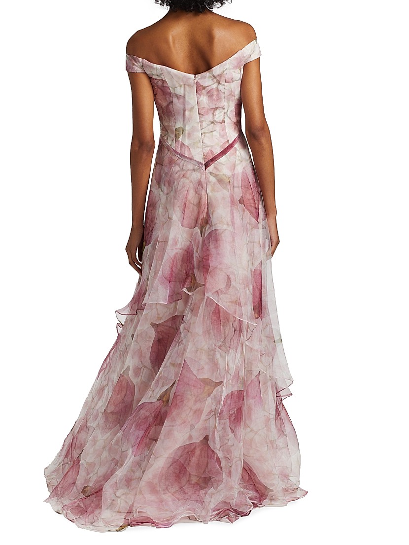 Shop Rene Ruiz Collection Floral Organza Off-The-Shoulder Shop Rene Ruiz Collection Floral Organza Off-The-Shoulder