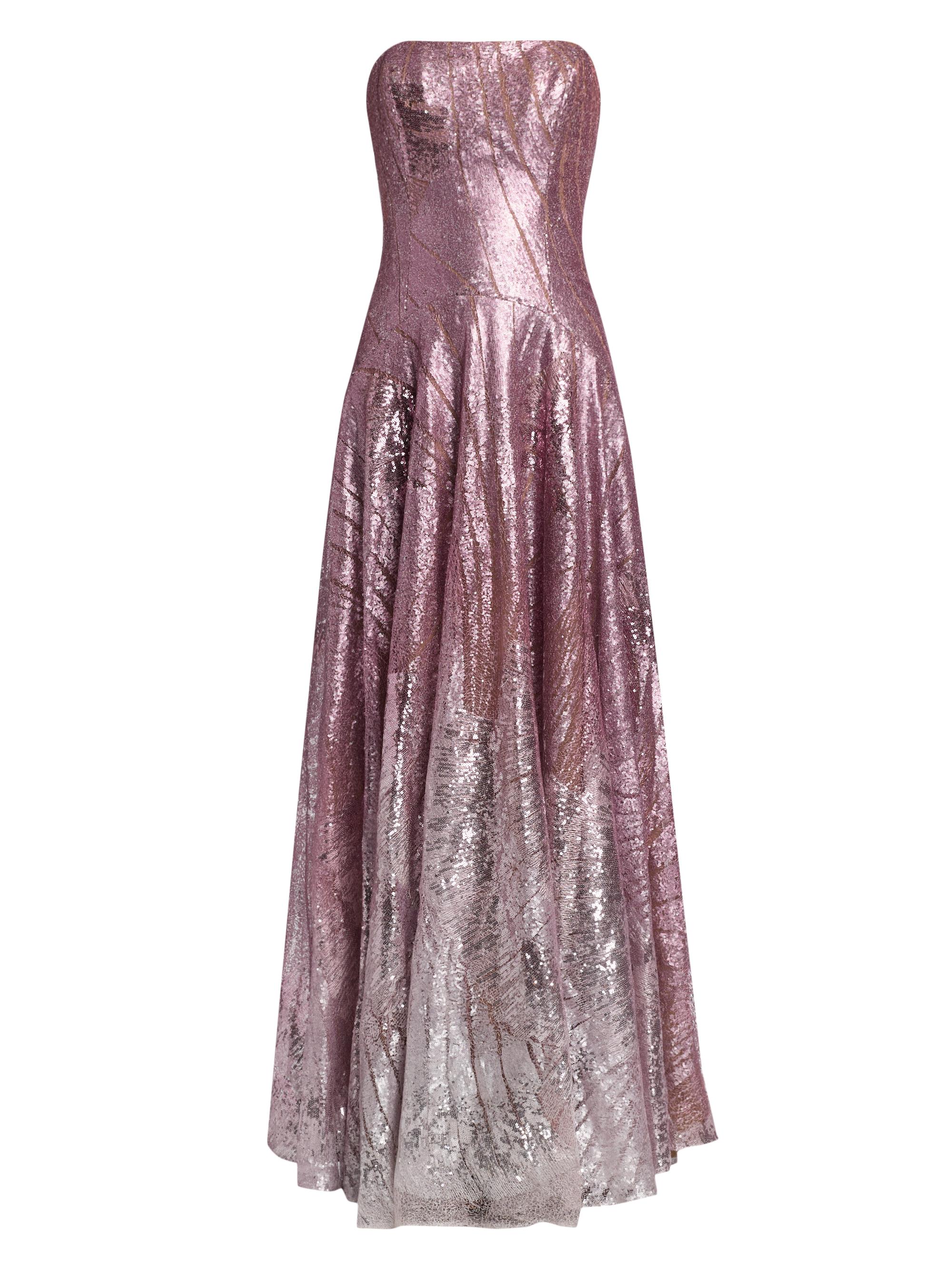 rene ruiz floral embroidered gown