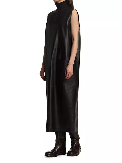 Shop The Row Worthy Calfskin Midi-Dress | Saks Fifth Avenue