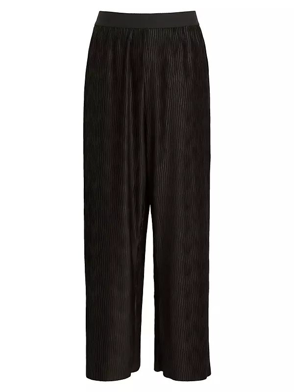 Odino Textured Wide-Leg Trousers