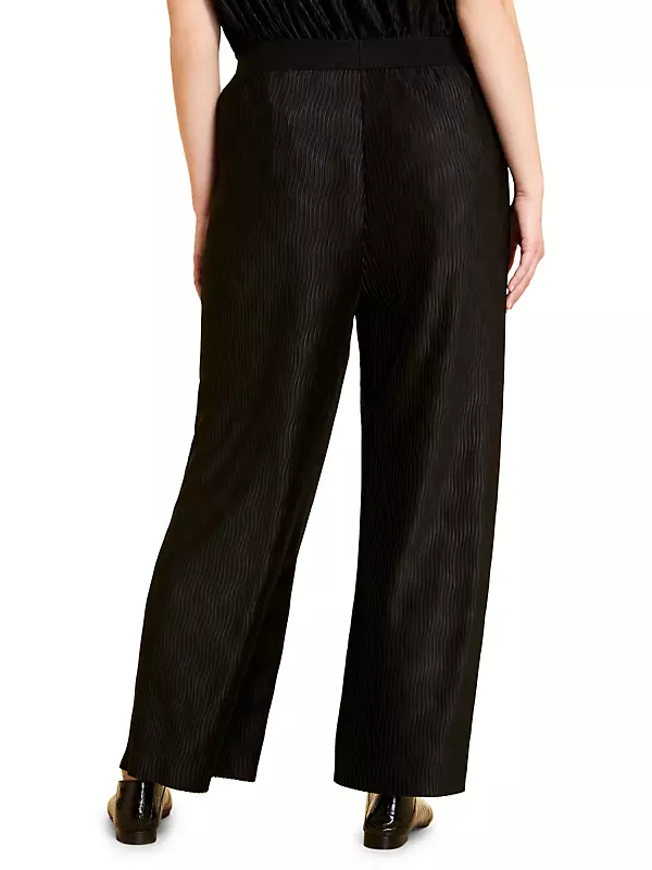Odino Textured Wide-Leg Trousers