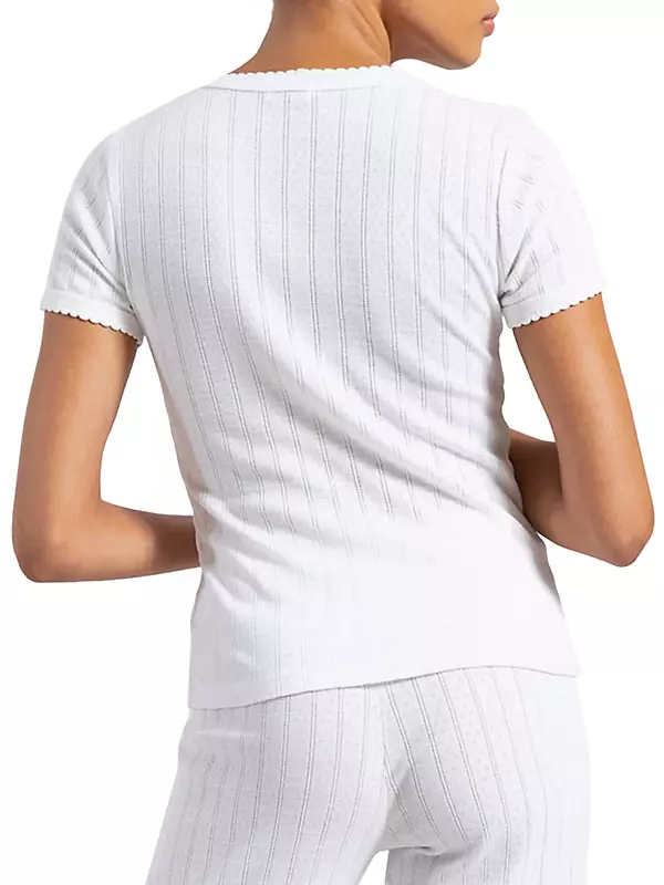 Monogram Pointelle Cotton Short-Sleeved Shirt - Men - Ready-to-Wear
