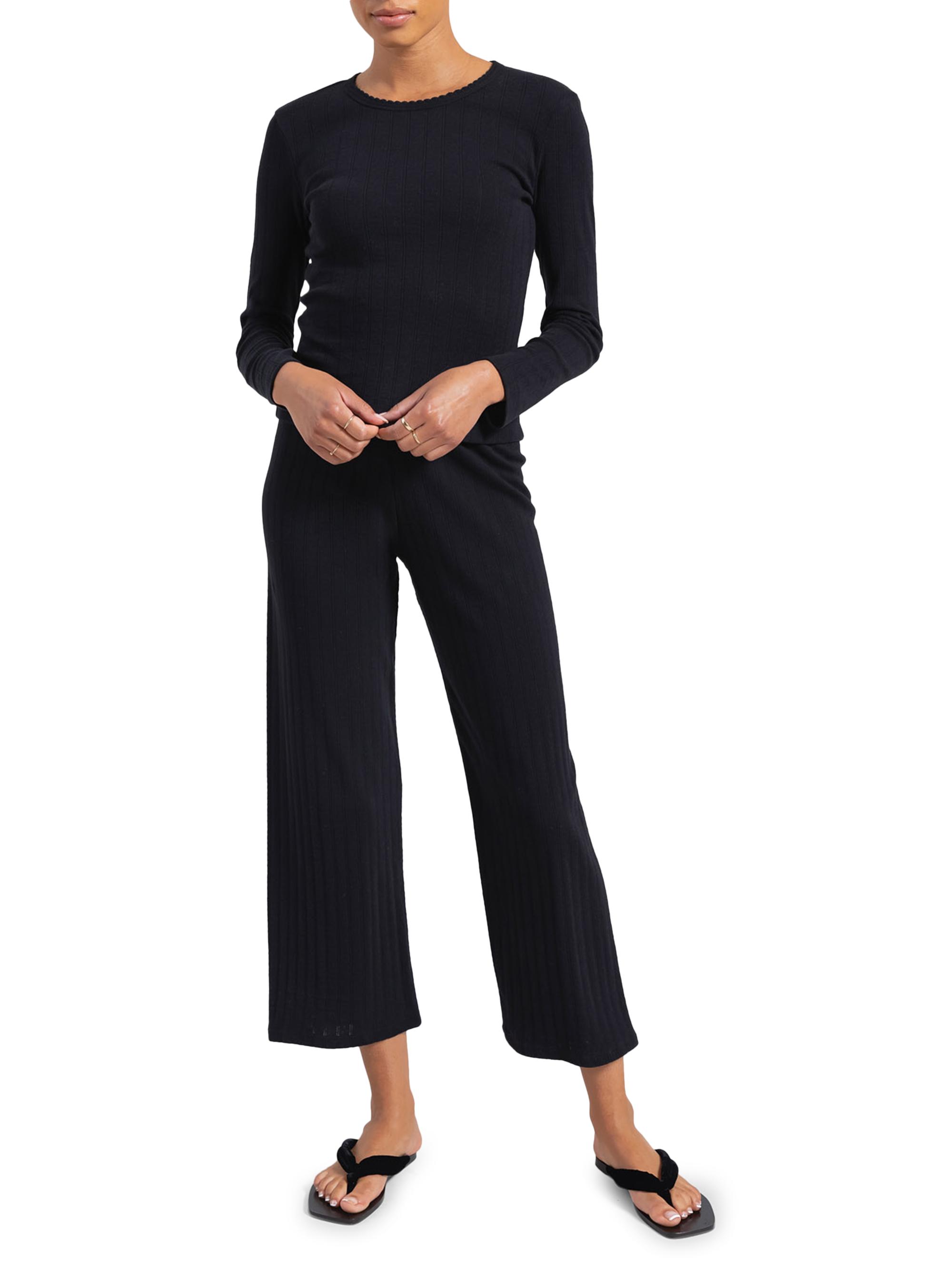 Leset Pointelle Burnout Crop Pants | Saks Fifth Avenue