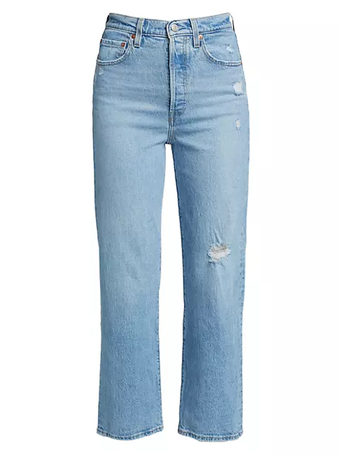 Shop Levi's Ribcage Straight Ankle Jeans | Saks Fifth Avenue