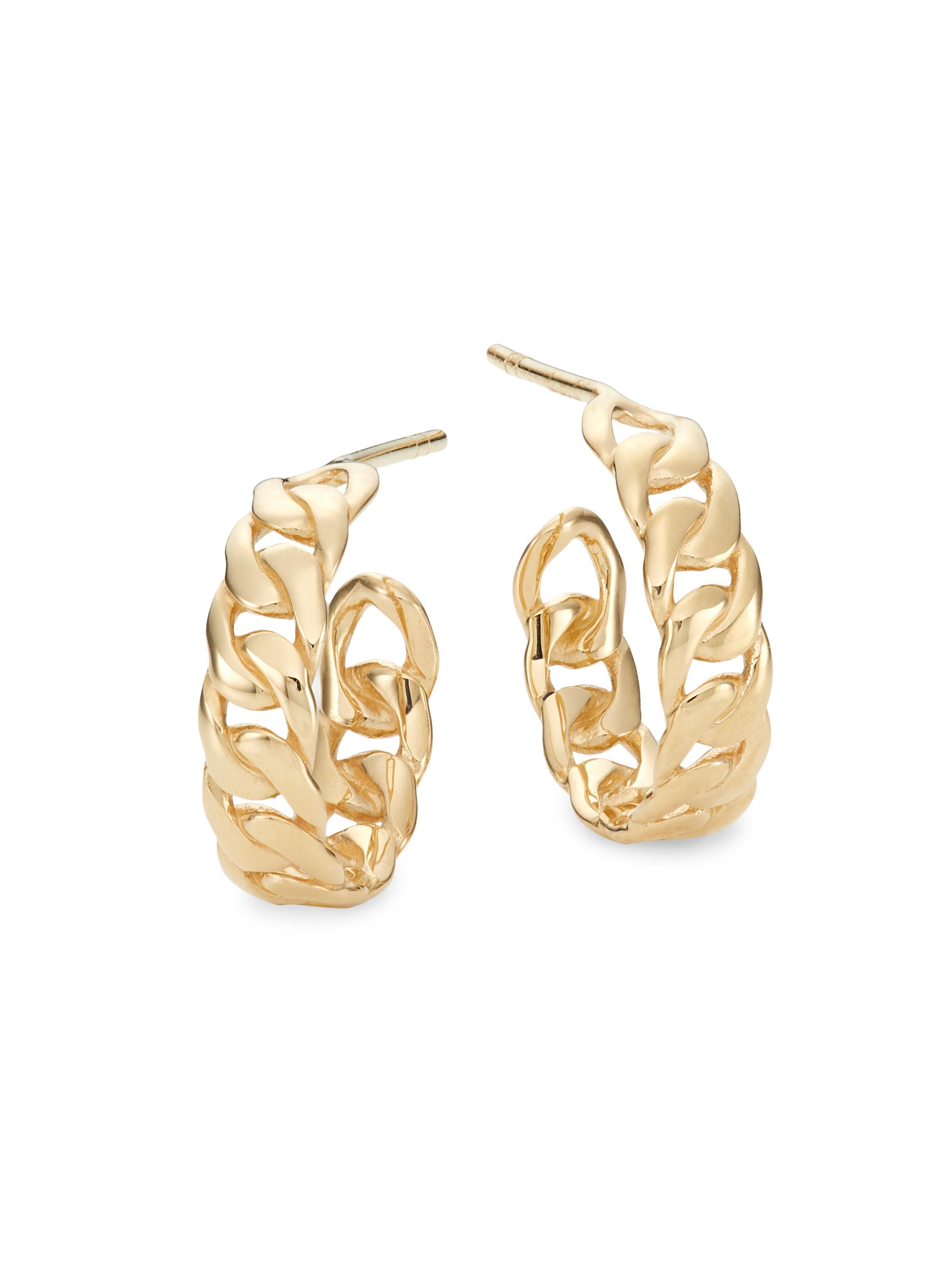 Lana Women's Casino 14K Yellow Gold Hoop Earrings - Yellow Gold