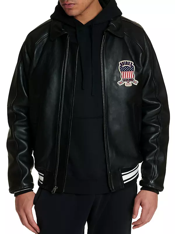 Shop Avirex Icon Leather Jacket | Saks Fifth Avenue Shop Avirex Icon Leather Jacket | Saks Fifth Avenue