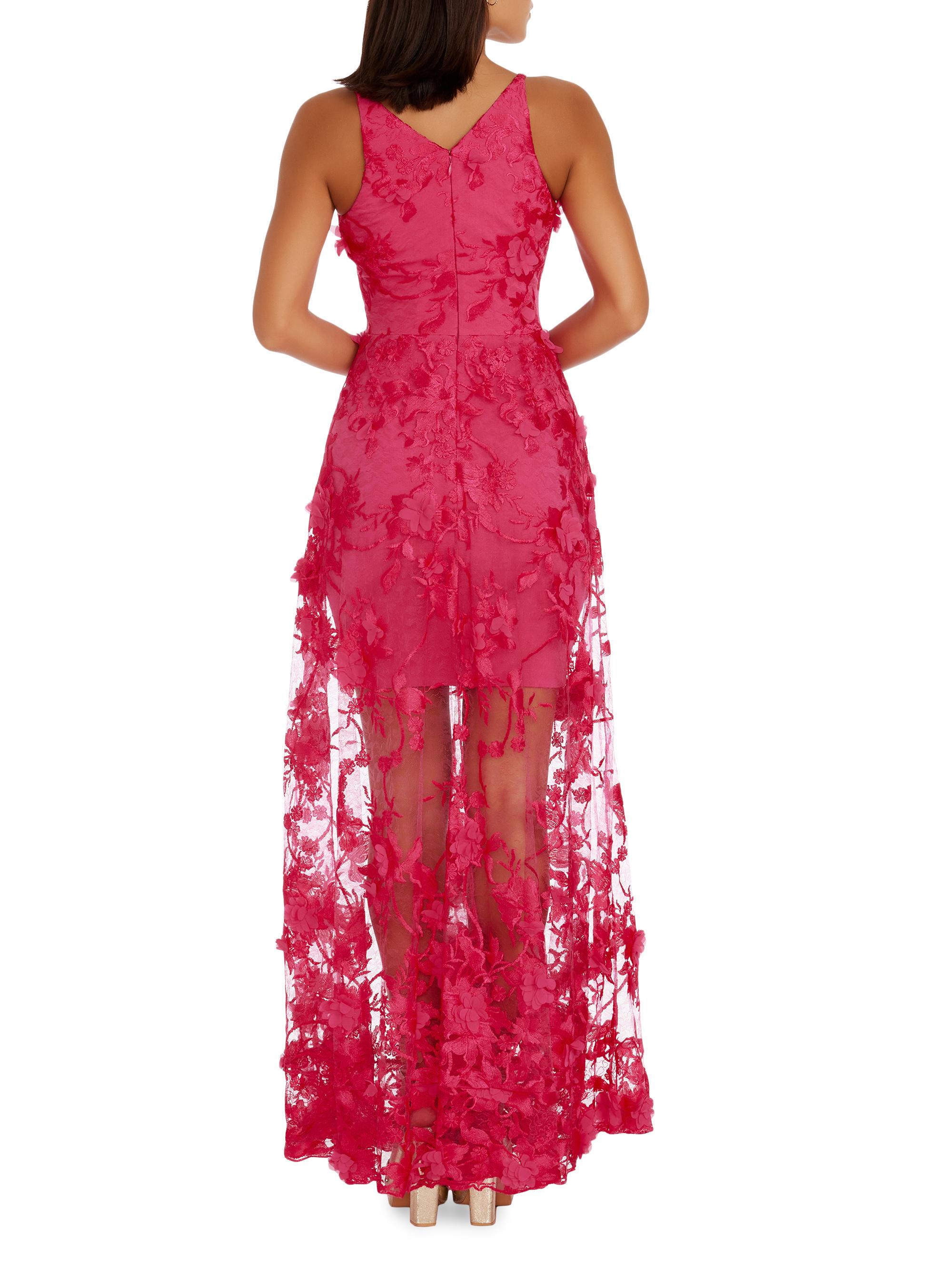 Dress The Population Sidney Sheer Lace Gown Saks Fifth Avenue
