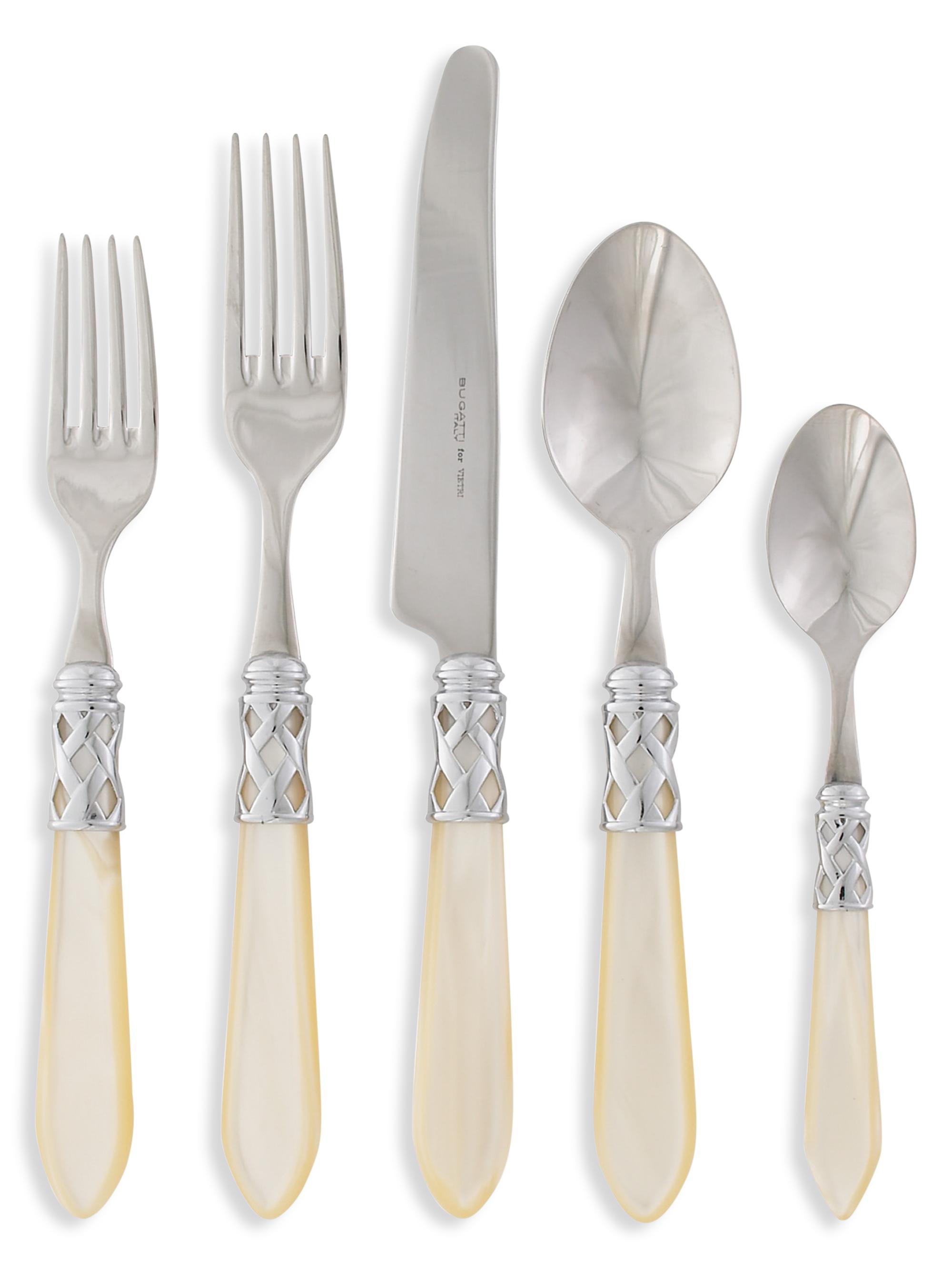 Vietri Aladdin Brilliant Aqua 5-Piece Flatware Set -