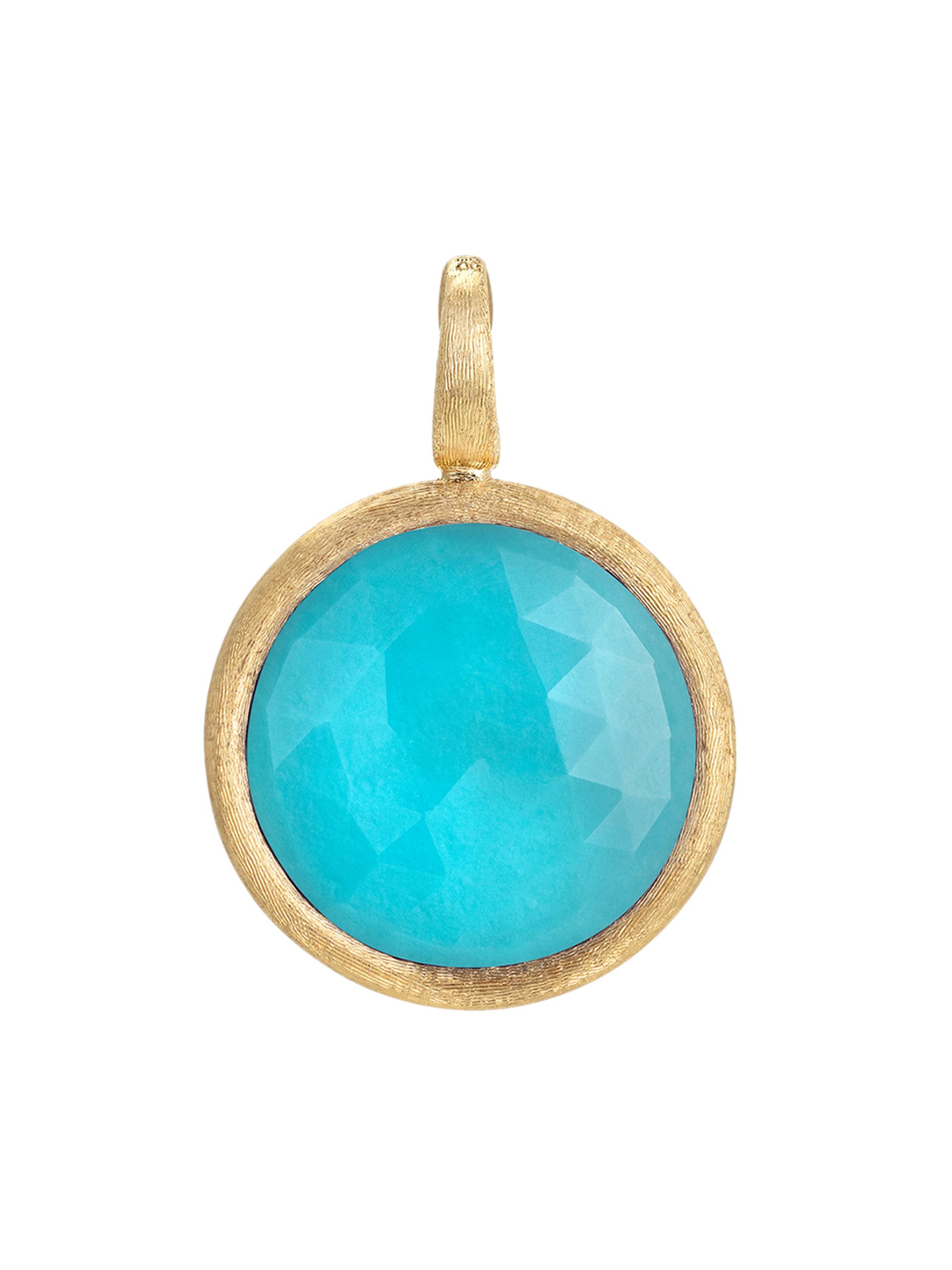 Marco Bicego Women's Jaipur 18K Yellow Gold & Turquoise Pendant - Blue