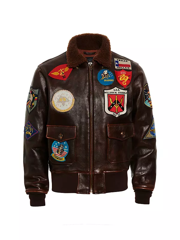 Shop Avirex Top Gun Leather Flight Jacket