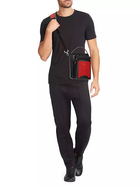 Christian Louboutin Men's Loubideal Leather Crossbody Bag
