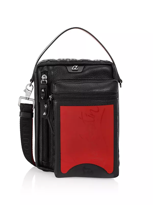 Luxury travel bag - Sneakender Christian Louboutin travel bag in  monogrammed white leather