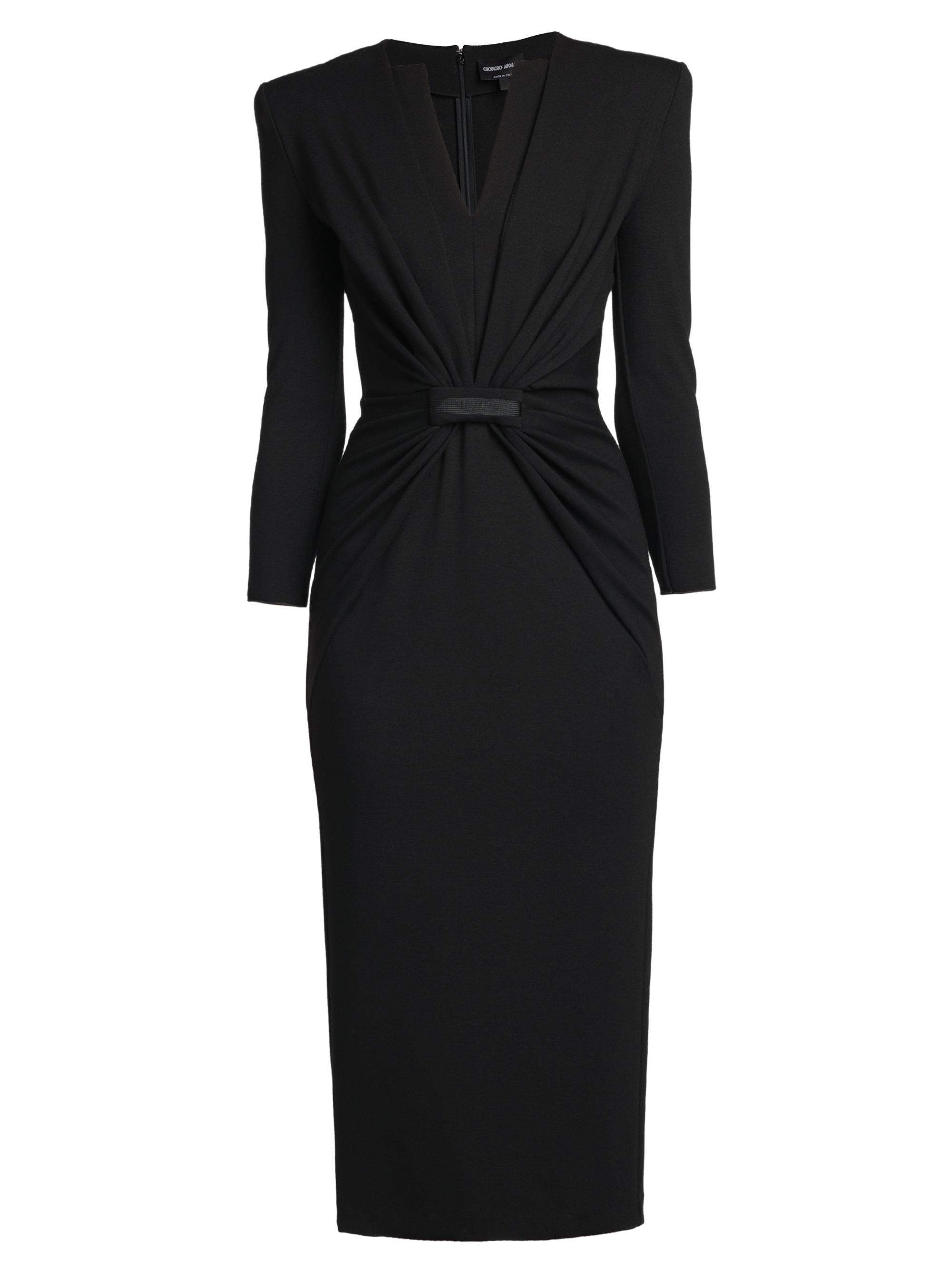 GIORGIO ARMANI ワンピース Giorgio Armani Gathered Jersey Sheath Dress | Saks Fifth Avenue