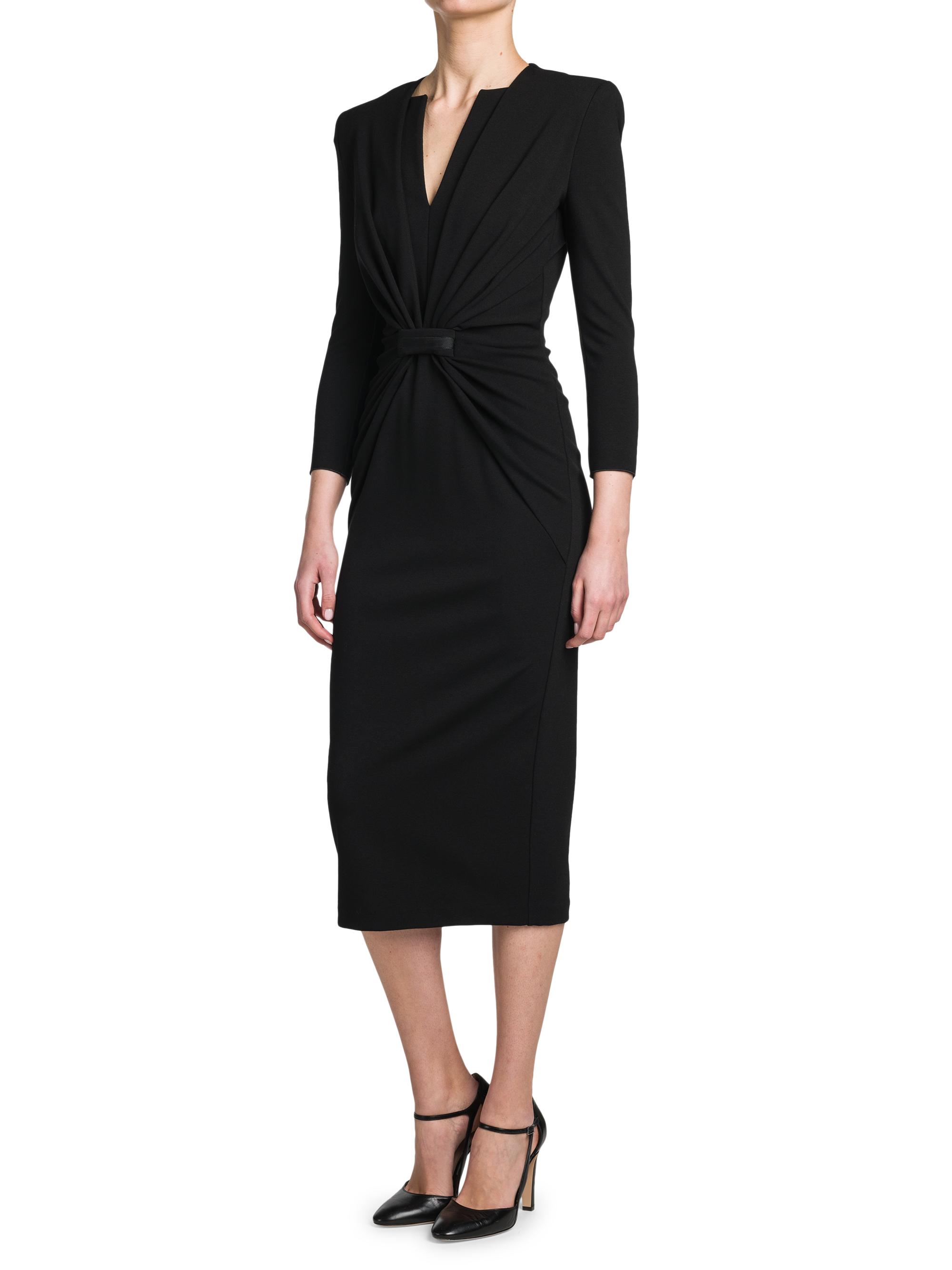 Giorgio Armani Gathered Jersey Sheath Dress | Saks Fifth Avenue