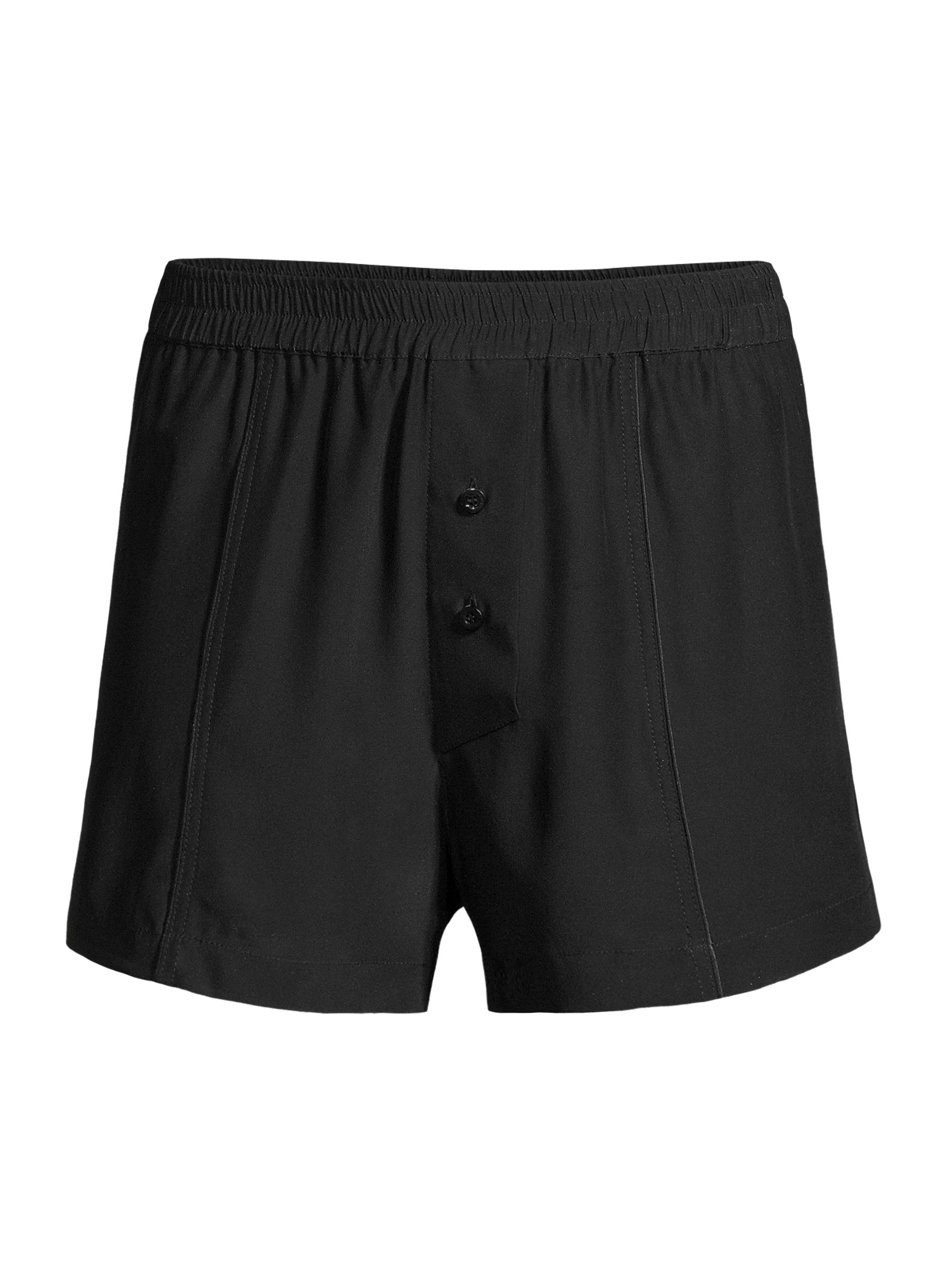 Kiki de Montparnasse Women's Silk Boxer Shorts - Black