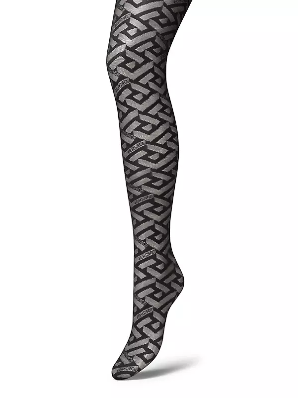 Versace Leggings - Greca - Black/White » New Styles Every Day