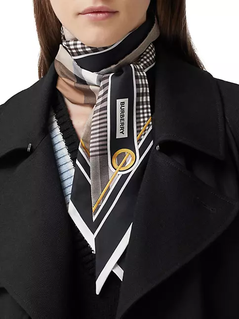 New Fashion Silk Scarf Decorated Chain Single Shoulder Crossbody