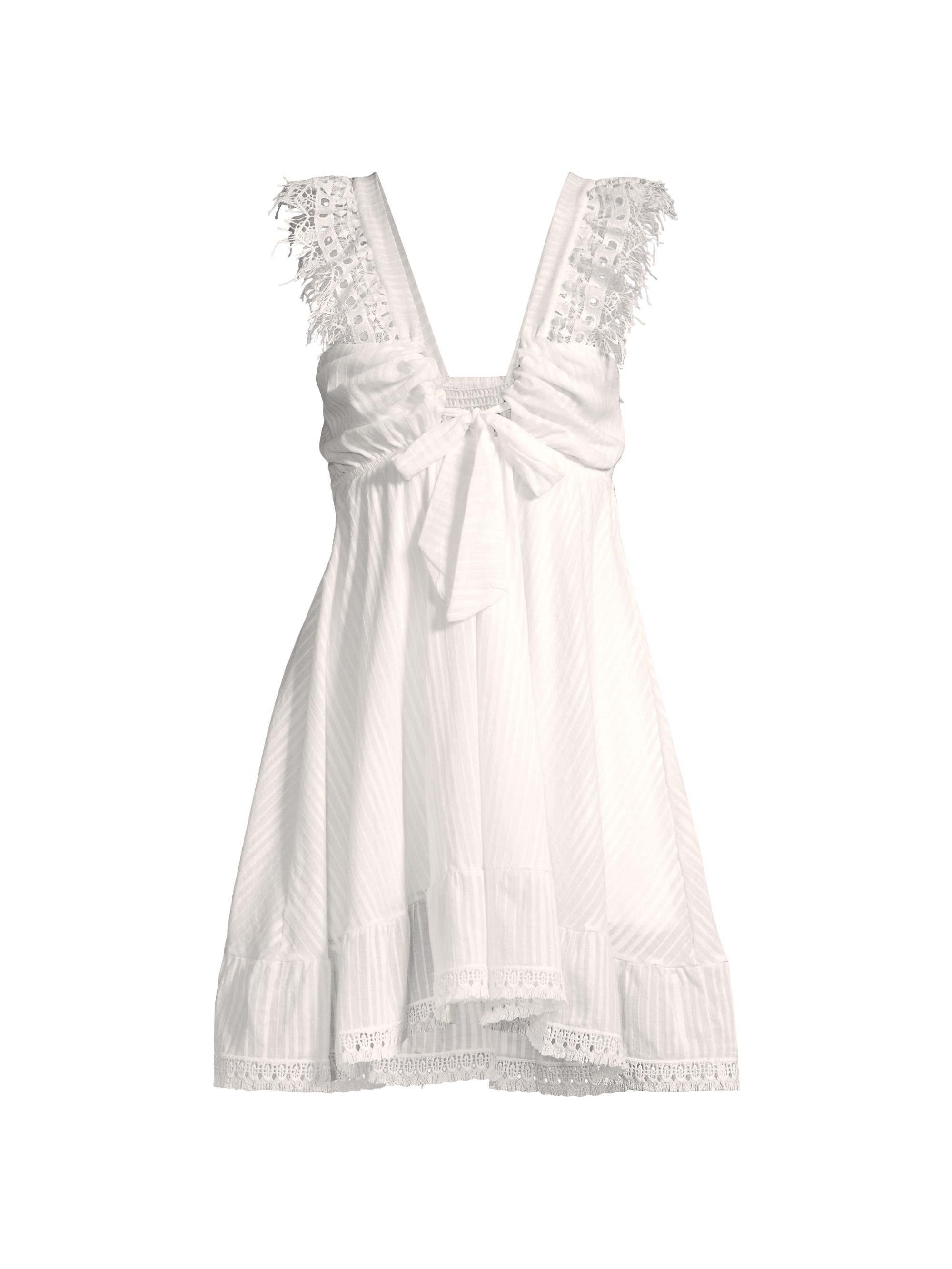 Peixoto Women's Farrah Lace Trim Mini Dress - Ferra Stripe