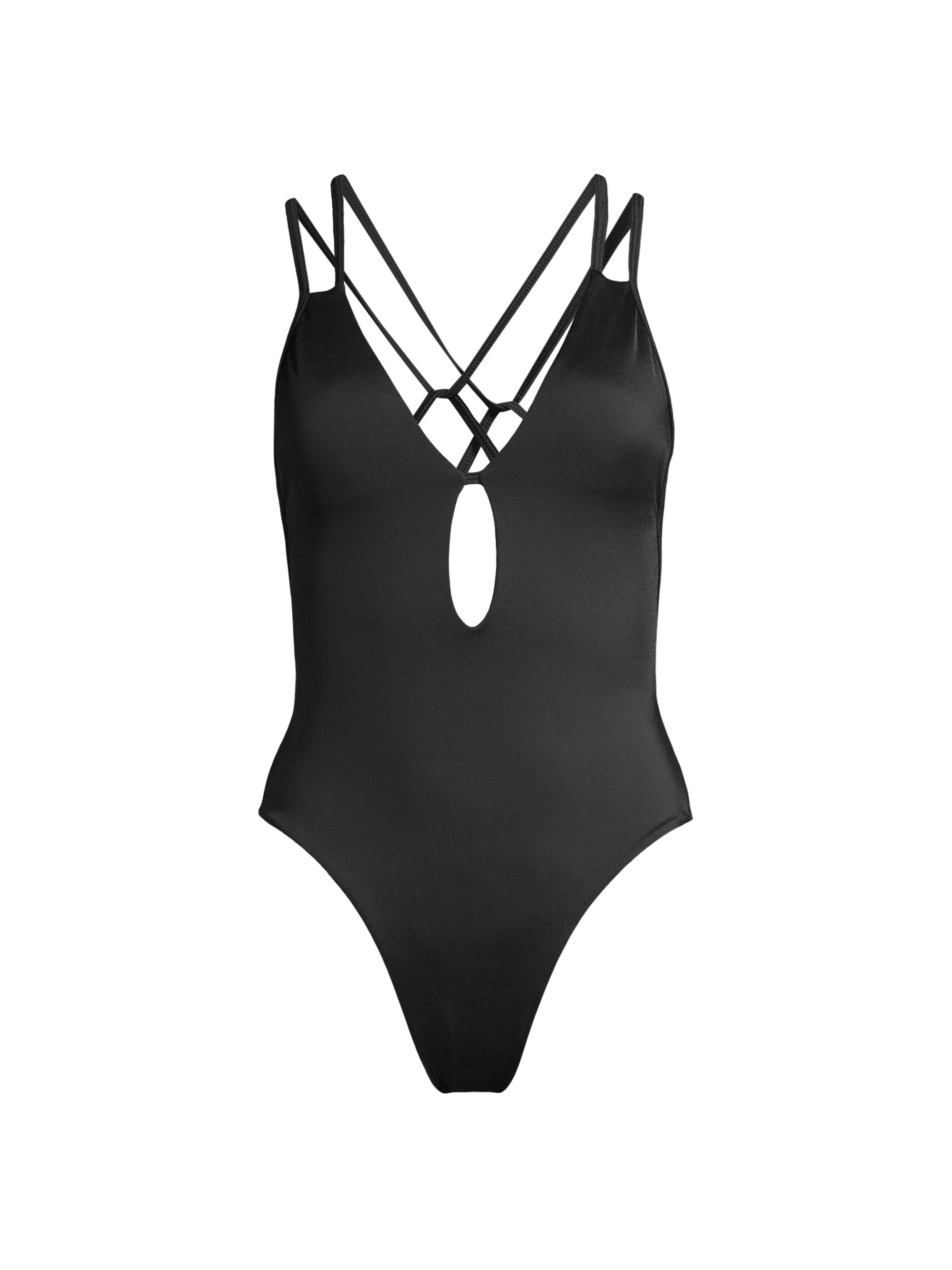 Peixoto Women's Isla Crisscross One-Piece Swimsuit - Black