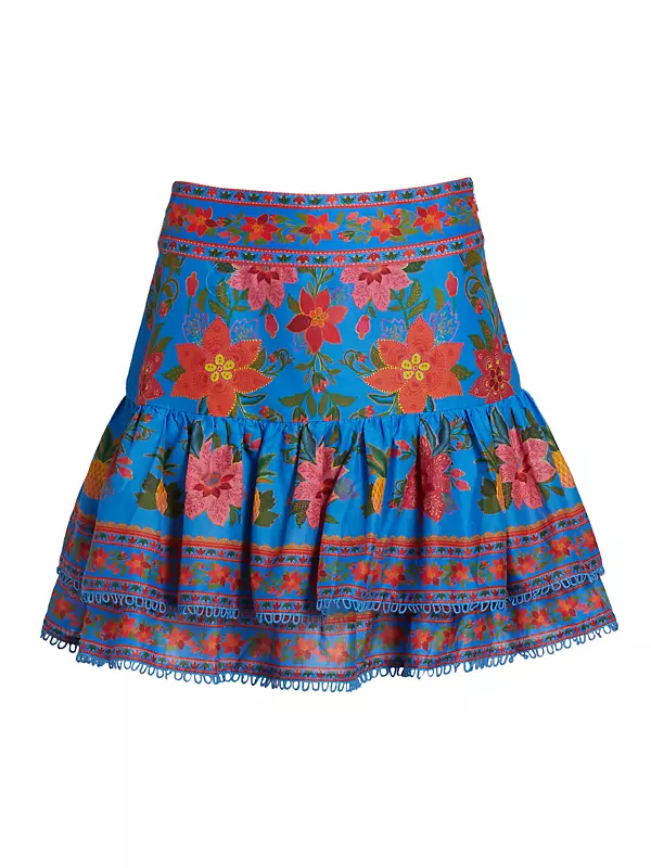 Tropical Tapestry Mini Skirt