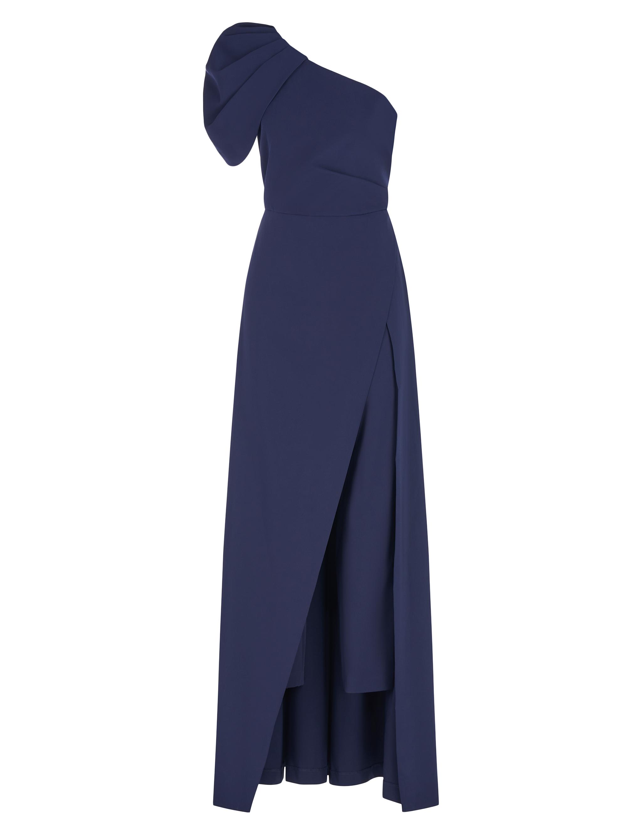 Kay Unger Women's Bijou Stretch-Crepe Jumpsuit - Midnight