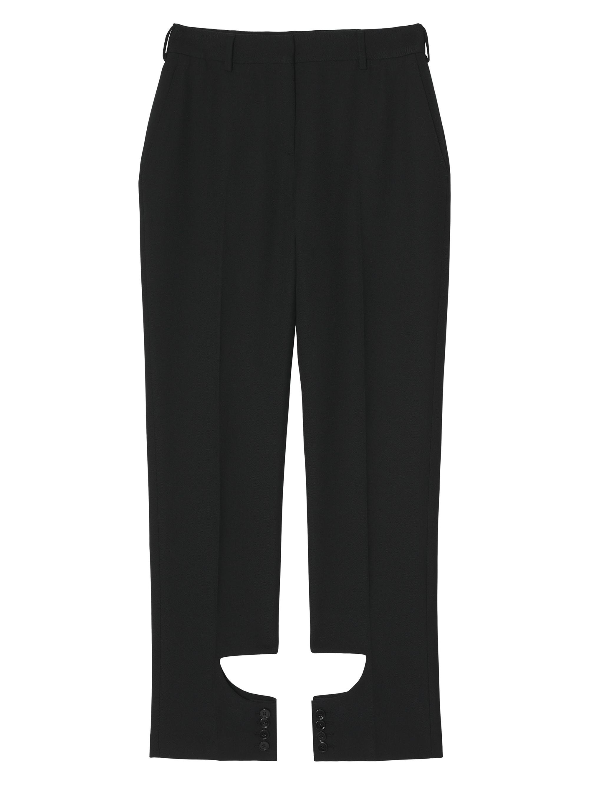 Burberry Women's Open Ankle Trousers - Black