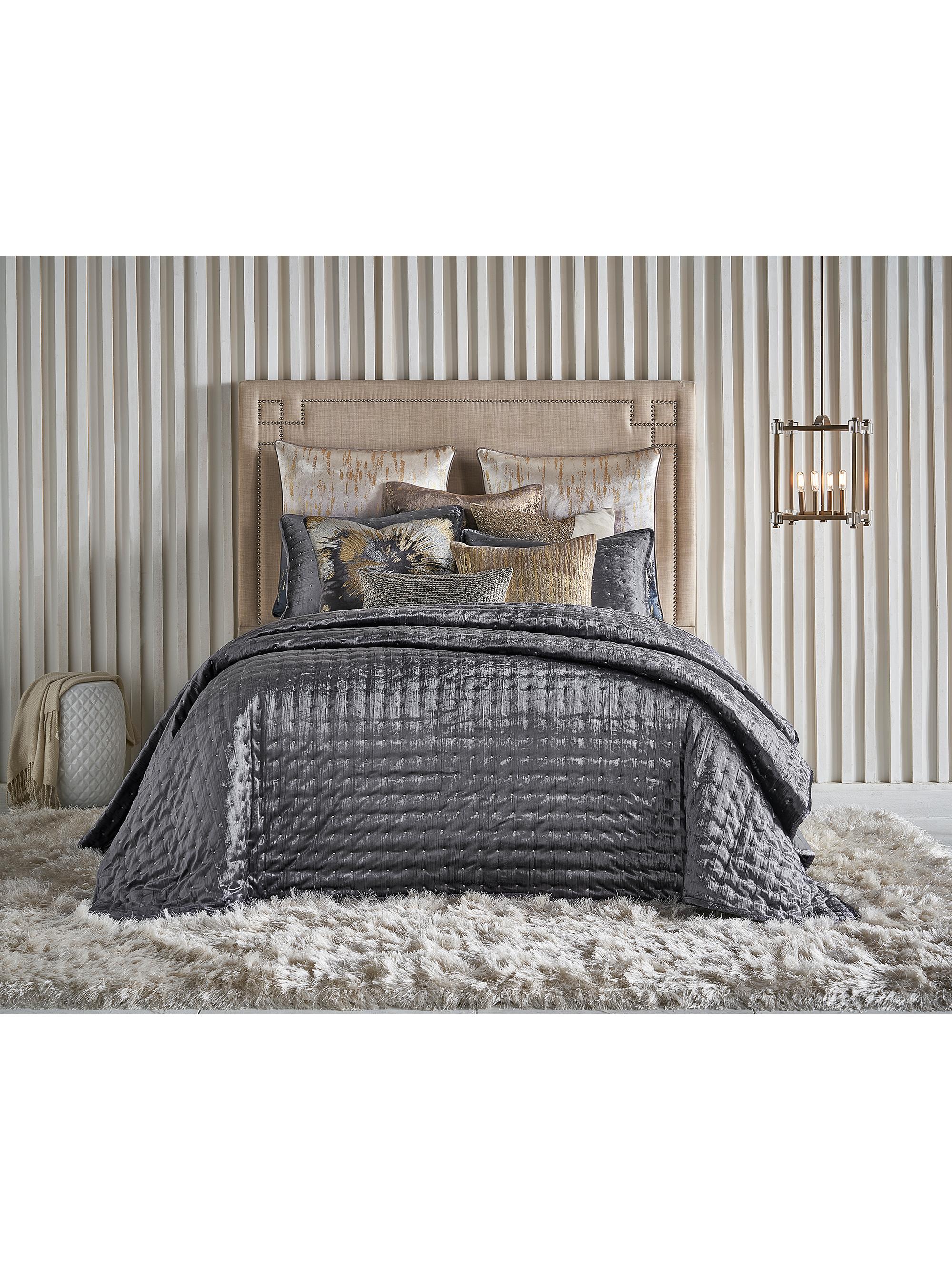 Callisto Home Dreams Prato Quilt 3-Piece Set - Charcoal Queen