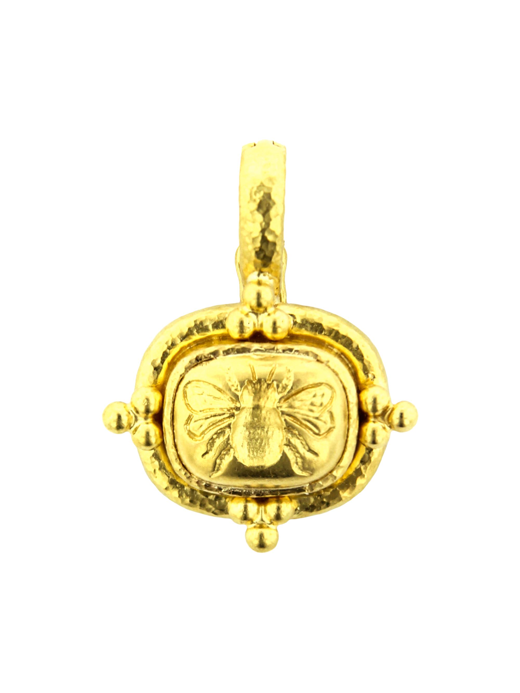 Elizabeth Locke Women's Fat Bee 19K Yellow Gold Pendant - Gold