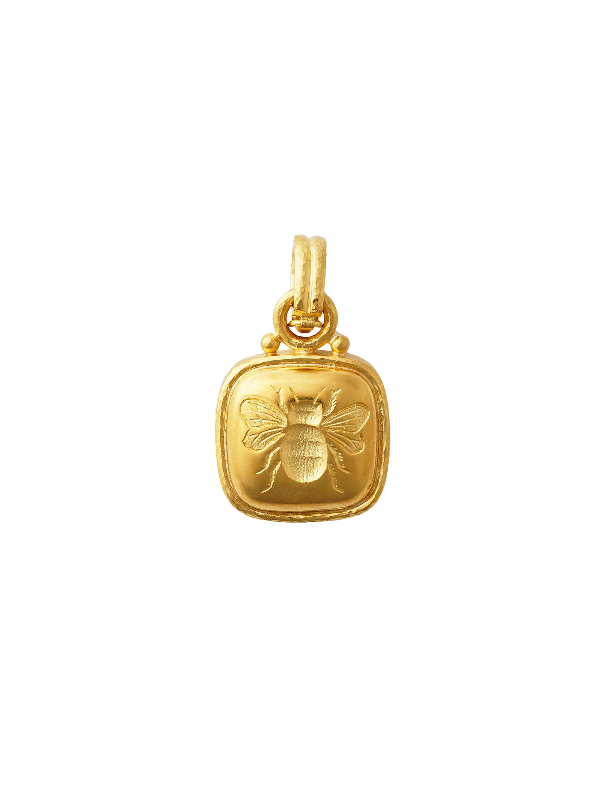 Elizabeth Locke Women's 19K Yellow Gold Bee Pendant - Yellow Gold