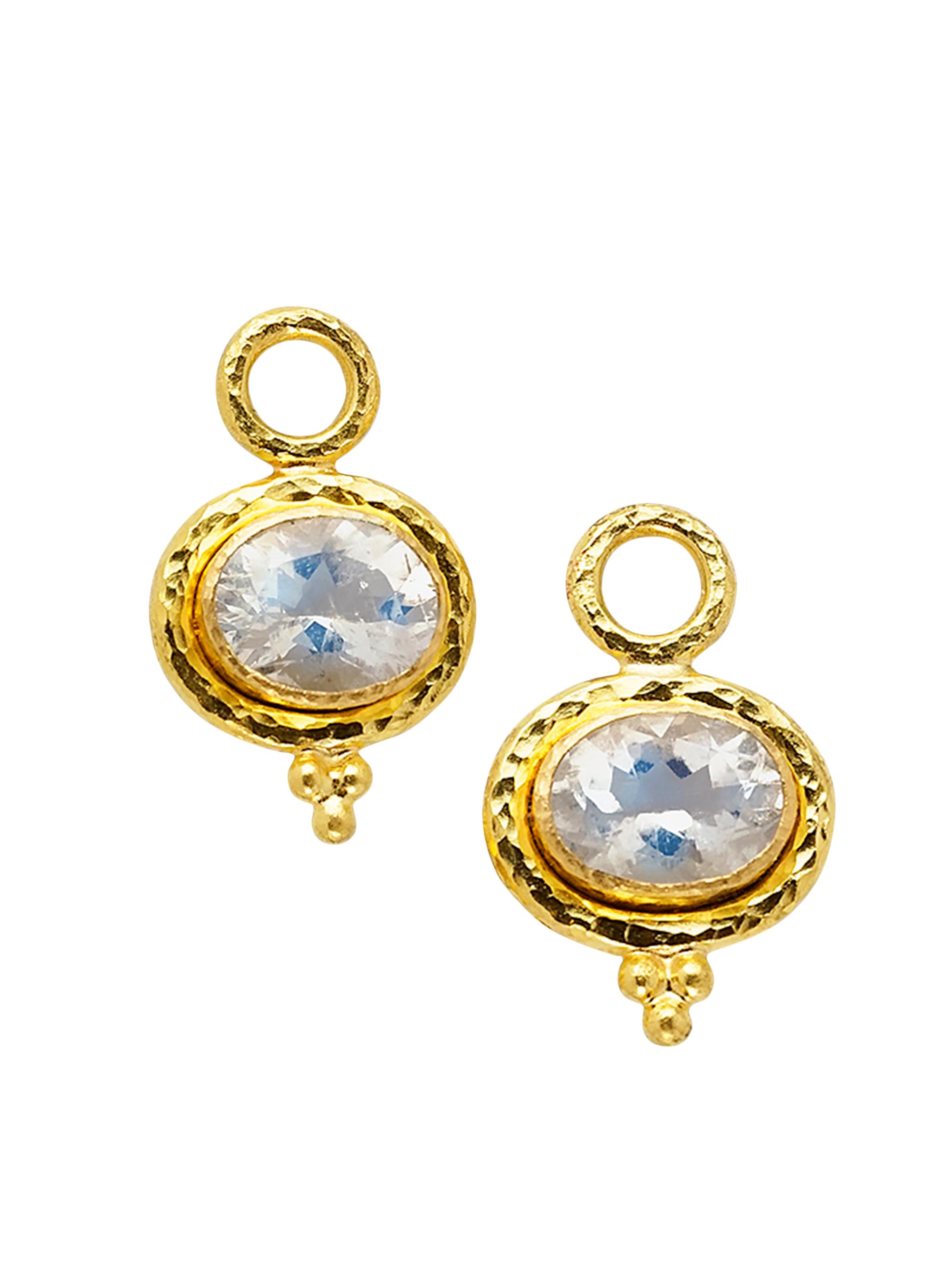 Elizabeth Locke Women's 19K Yellow Gold & Moonstone Drop Earrings - Moonstone