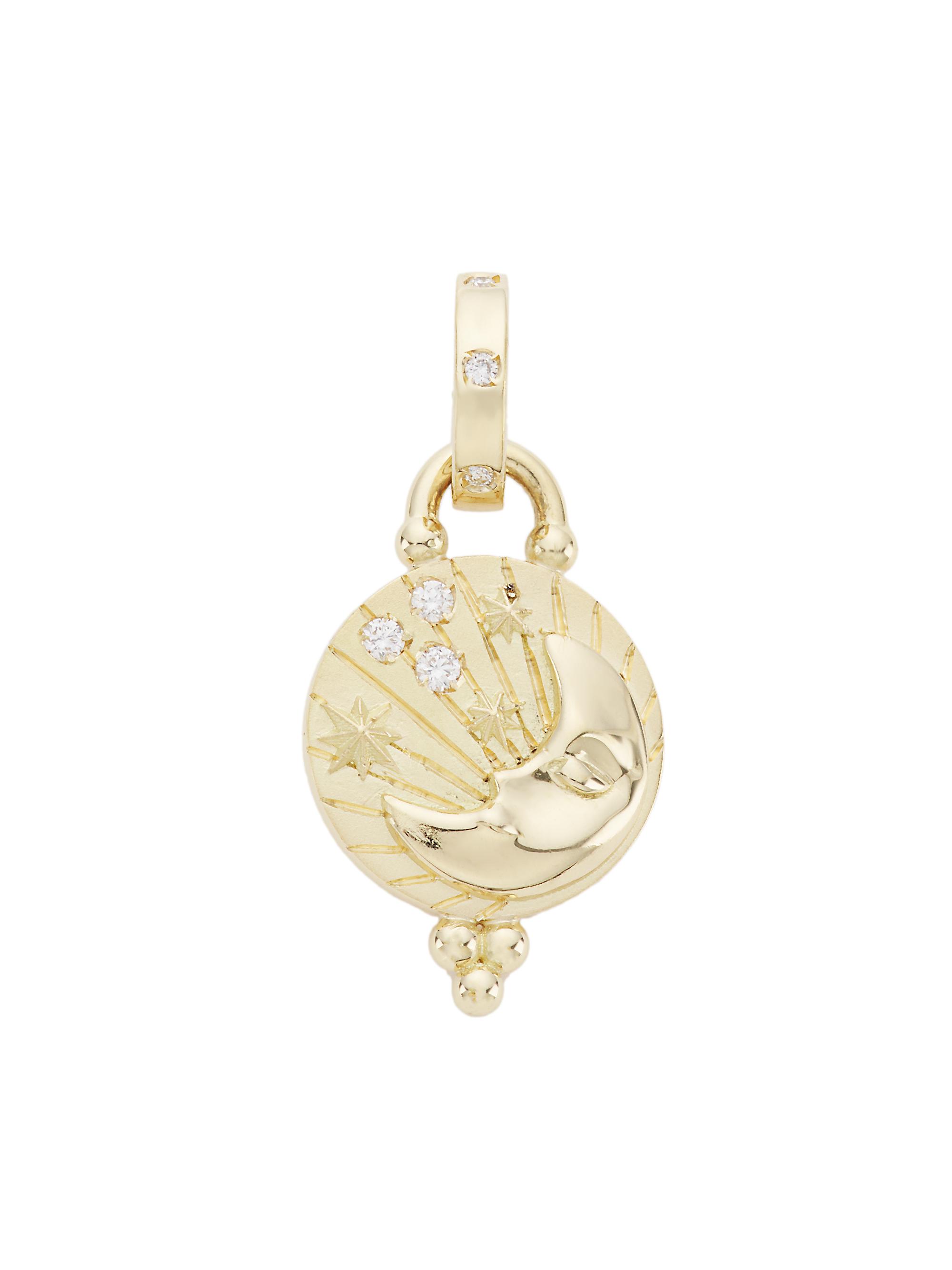 Temple St. Clair Women's Luna 18K Yellow Gold & Diamond Pendant - Yellow Gold