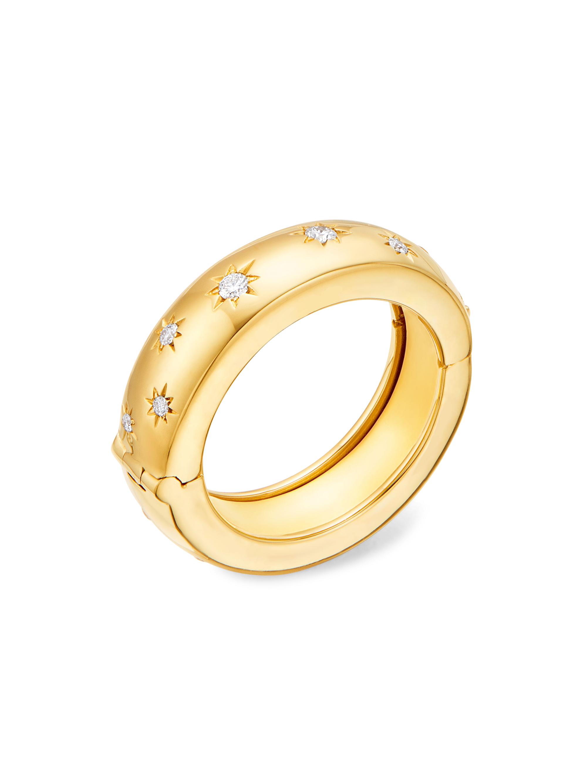 Temple St. Clair Women's Cosmos 18K Yellow Gold & Diamond Secret Band - Yellow Gold