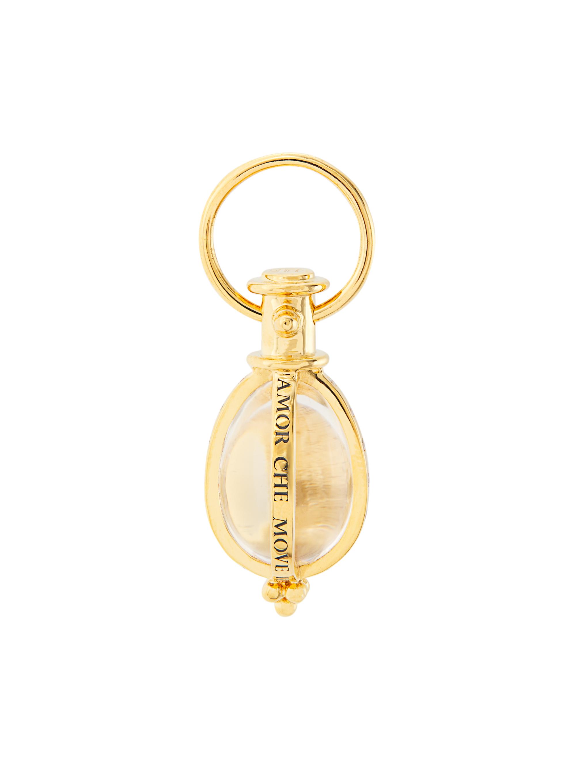Temple St. Clair Women's Astrid 18K Yellow Gold, Crystal & Diamond Pendant - Yellow Gold