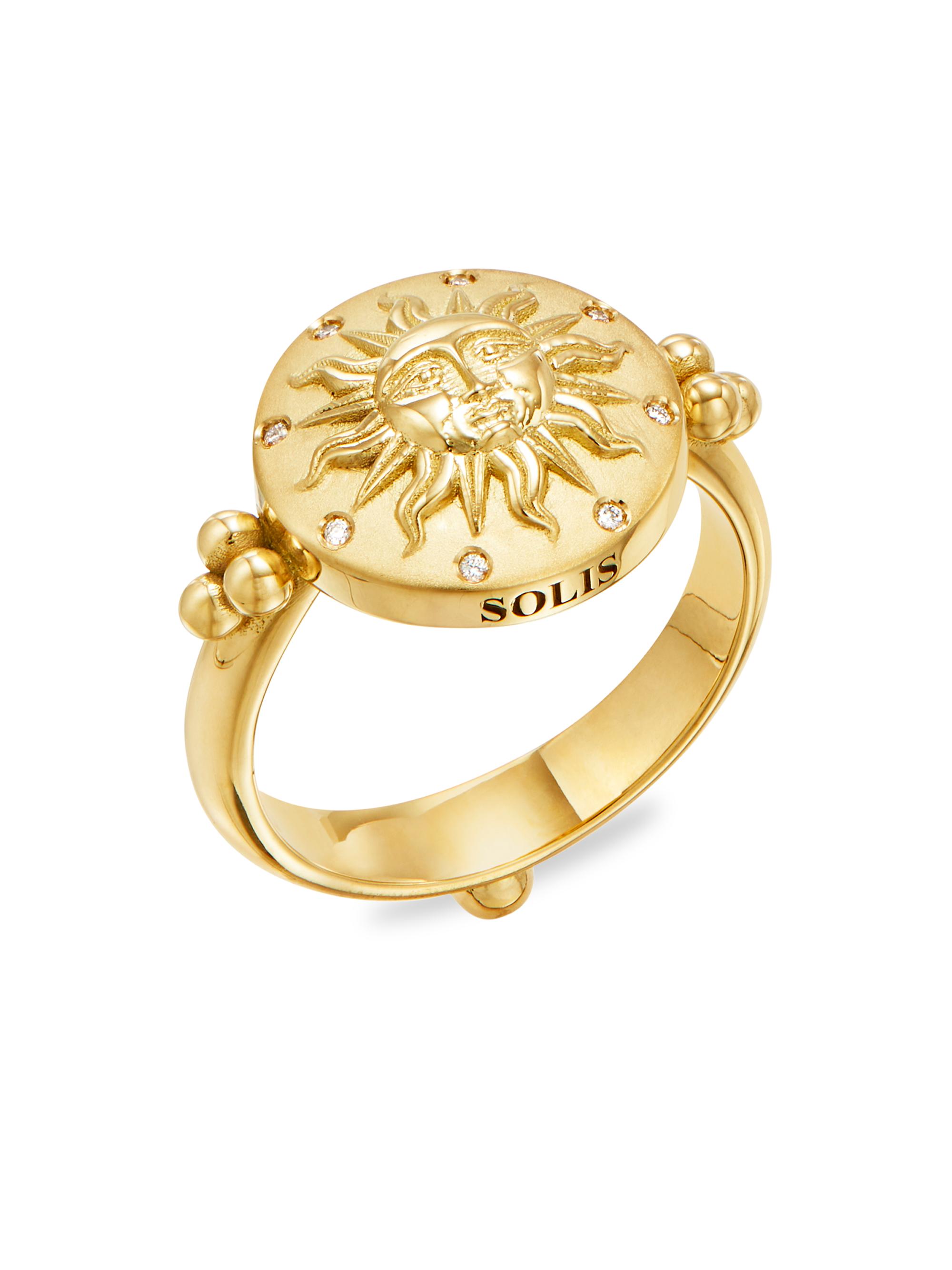 Temple St. Clair Women's Sole 18K Yellow Gold & Diamond Ring - Yellow Gold