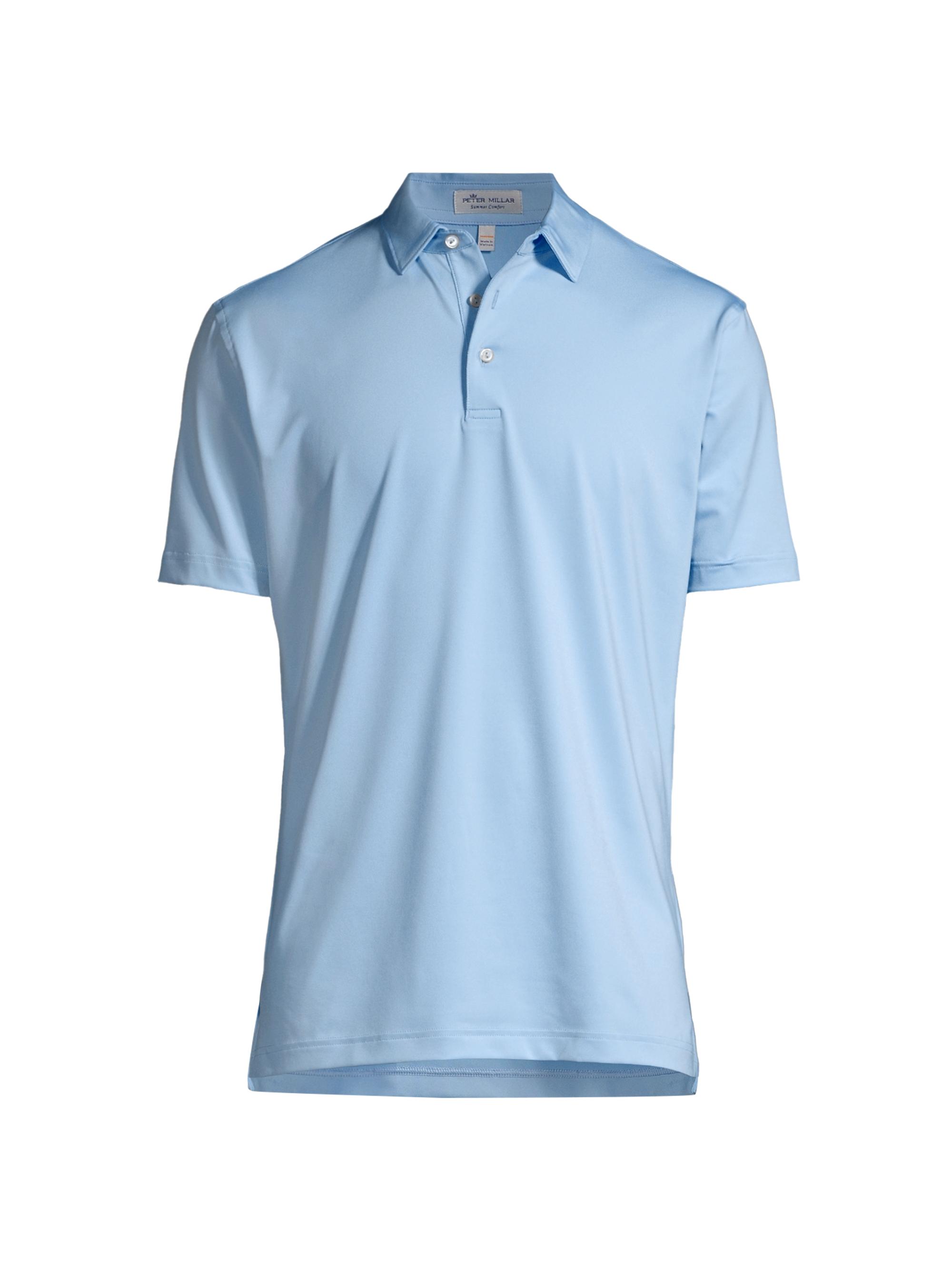 Peter Millar Men's Sean Stretch Jersey Polo Shirt - Cottage Blue