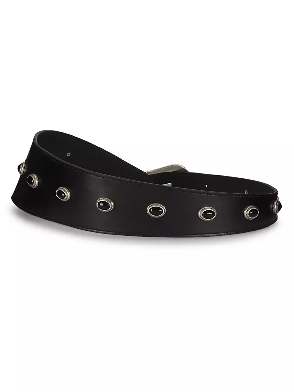 Belly Beaded Leather Belt