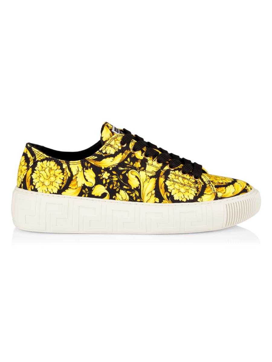 Versace La Greca Low-Top Sneakers | Saks Fifth Avenue