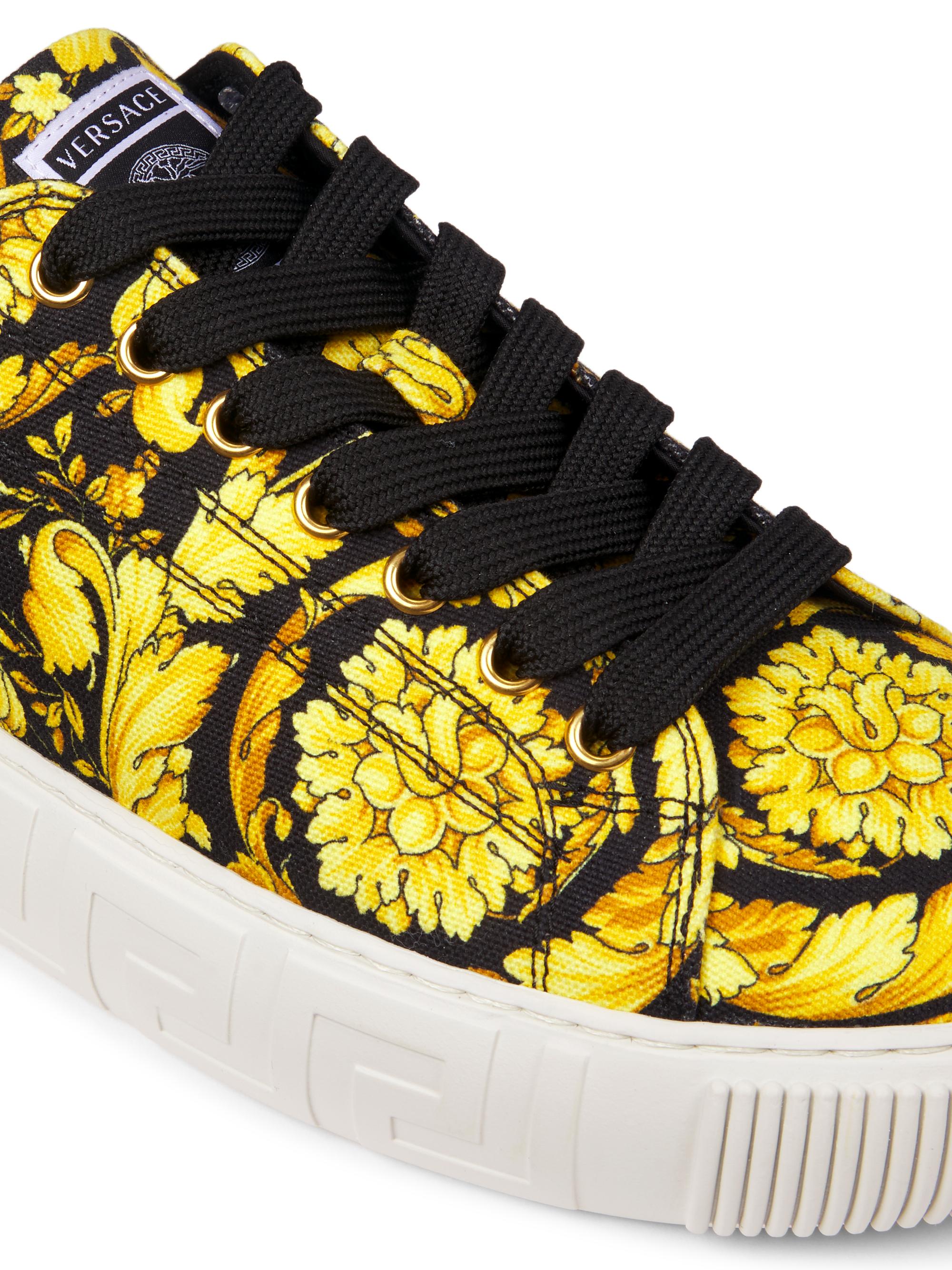 Versace La Greca Low-Top Sneakers | Saks Fifth Avenue display picture 3