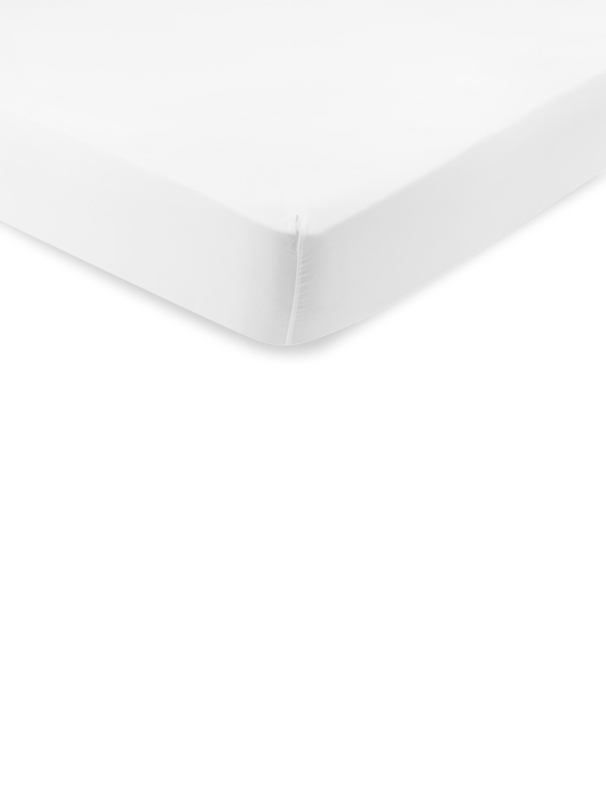 Anne de Solène Éclat Colombe 300 Thread Count Fitted Sheet - White King
