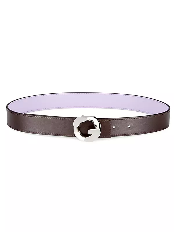 G-Chain Leather Belt