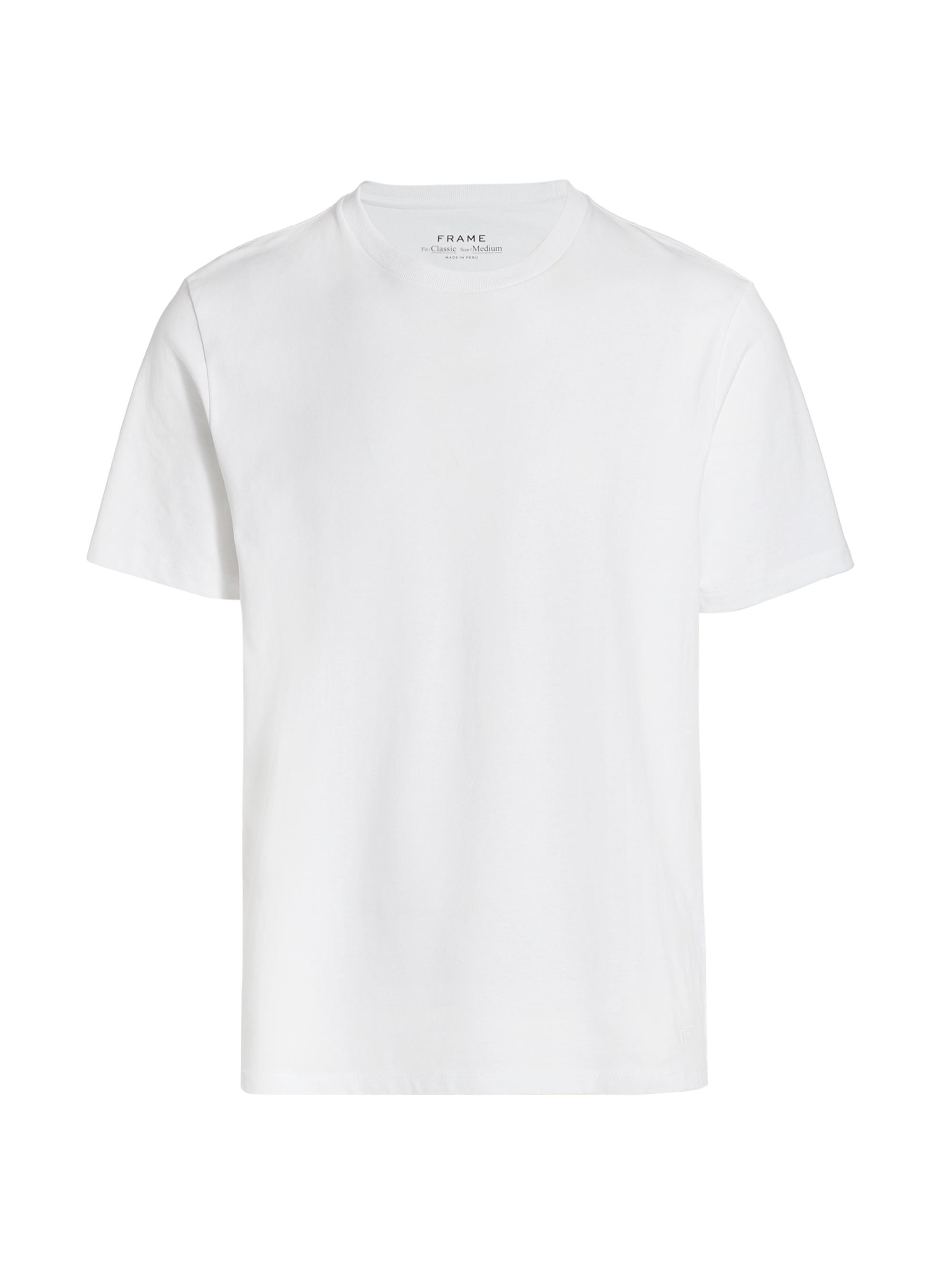 Frame Men's Short-Sleeve Cotton T-Shirt - White