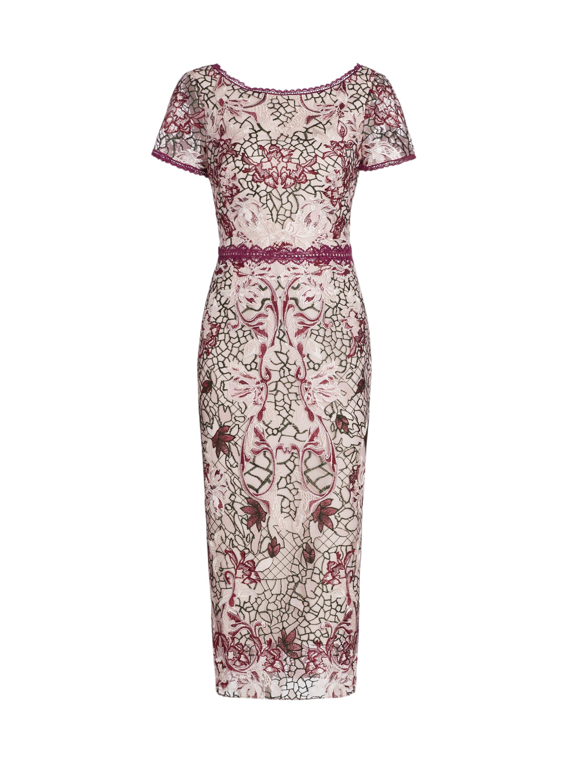 mystree women's embroidered gauze dress Embroidered Double Gauze Smocked Dress | Mystree
